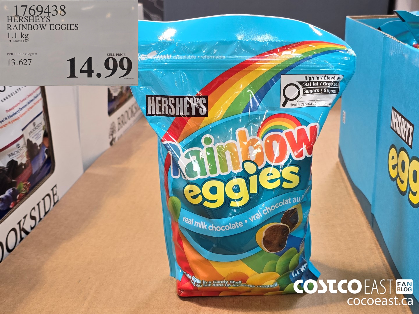 1769438 HERSHEYS RAINBOW EGGIES 1.1 kg $14.99