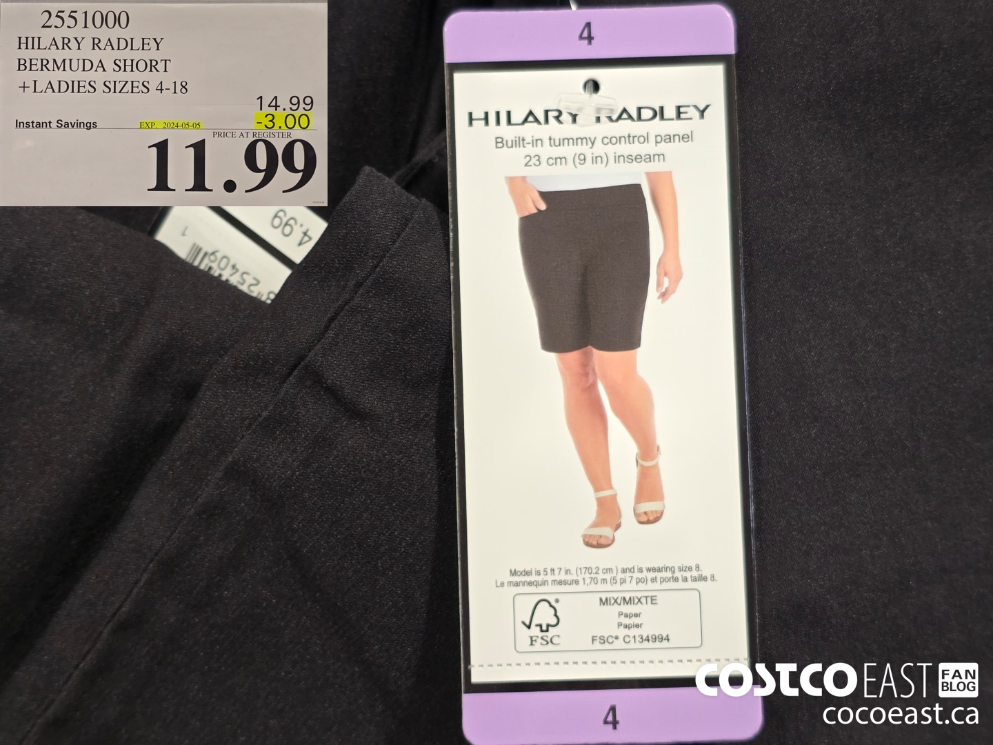 2551000 HILARY RADLEY BERMUDA SHORT + LADIES SIZES 4-18 ($4.00 INSTANT SAVINGS EXPIRES ON 2024-05-05) $11.99