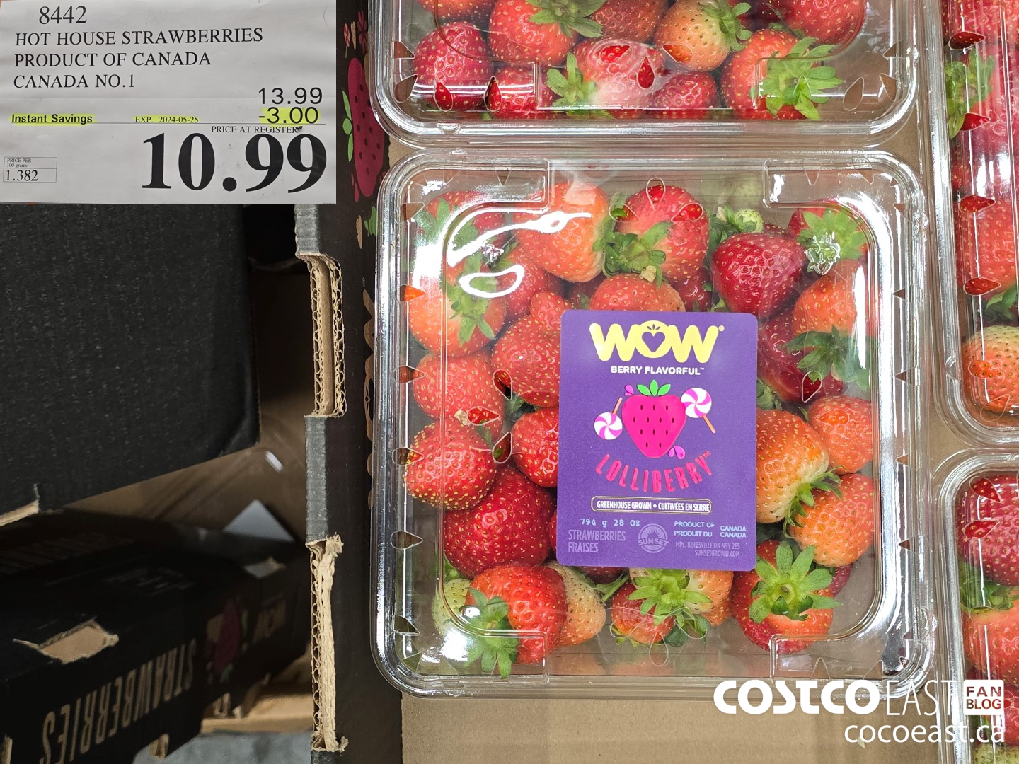 8442 HOT HOUSE STRAWBERRIES PRODUCT OF CANADA ($3.00 INSTANT SAVINGS EXPIRES ON 2024-05-26) $10.99