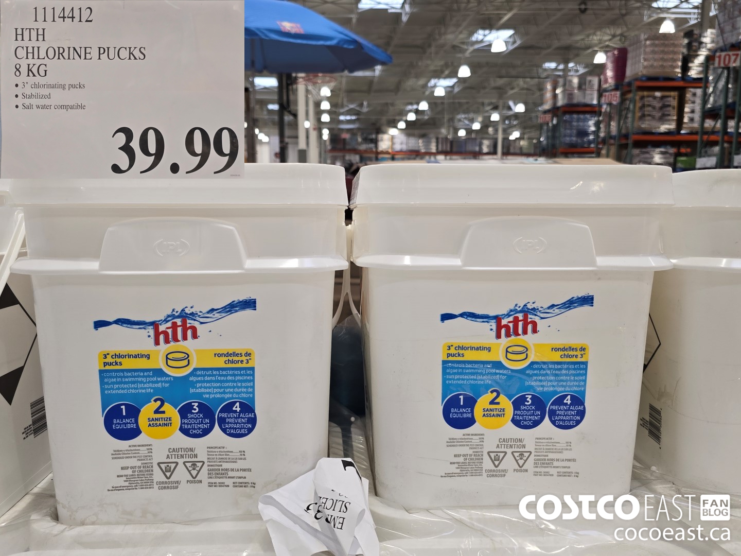 1114412 HTH CHLORINE PUCKS 8 KG $39.99