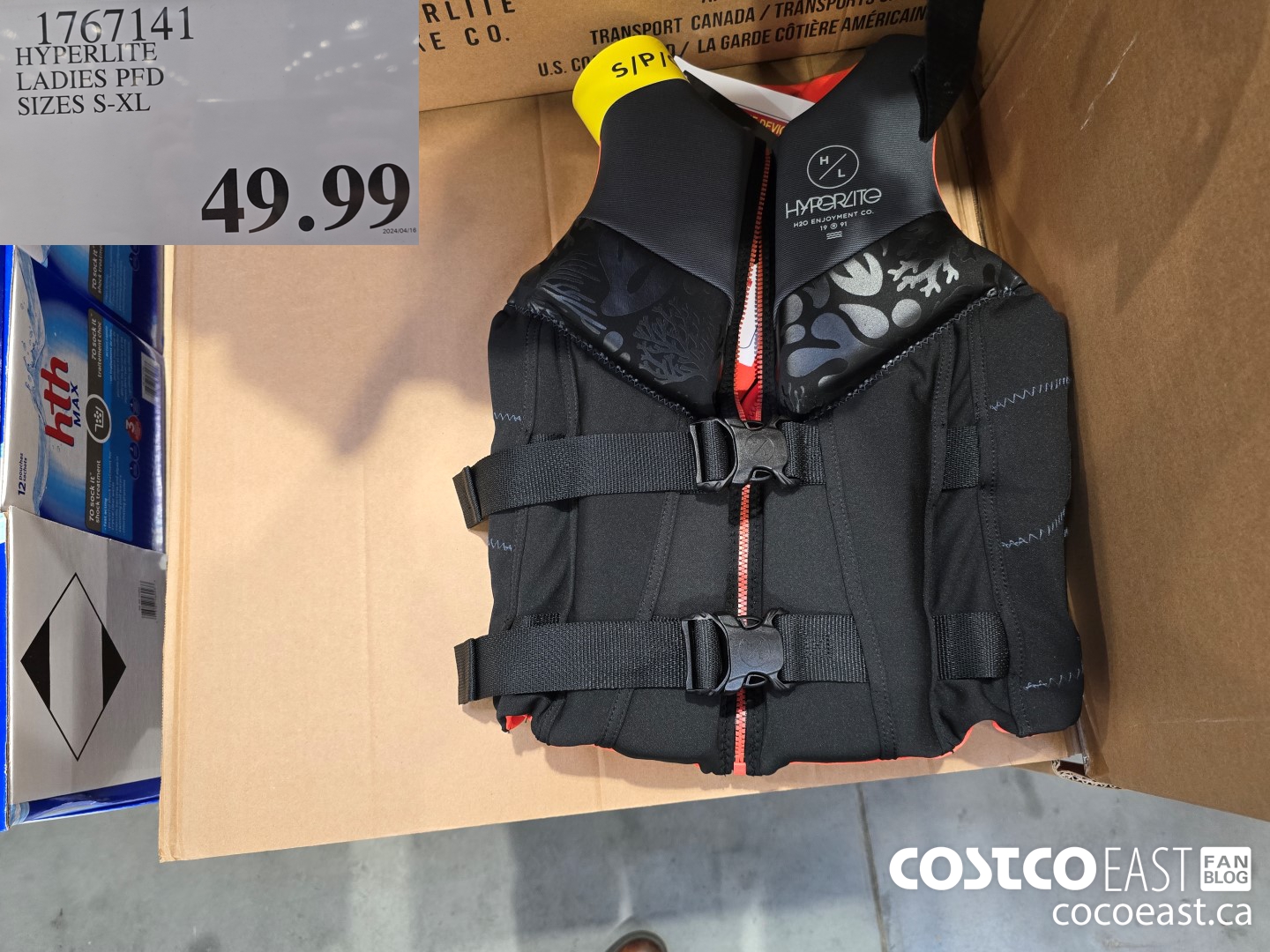 1767141 HYPERLITE LADIES PFD SIZES S-XL $49.99