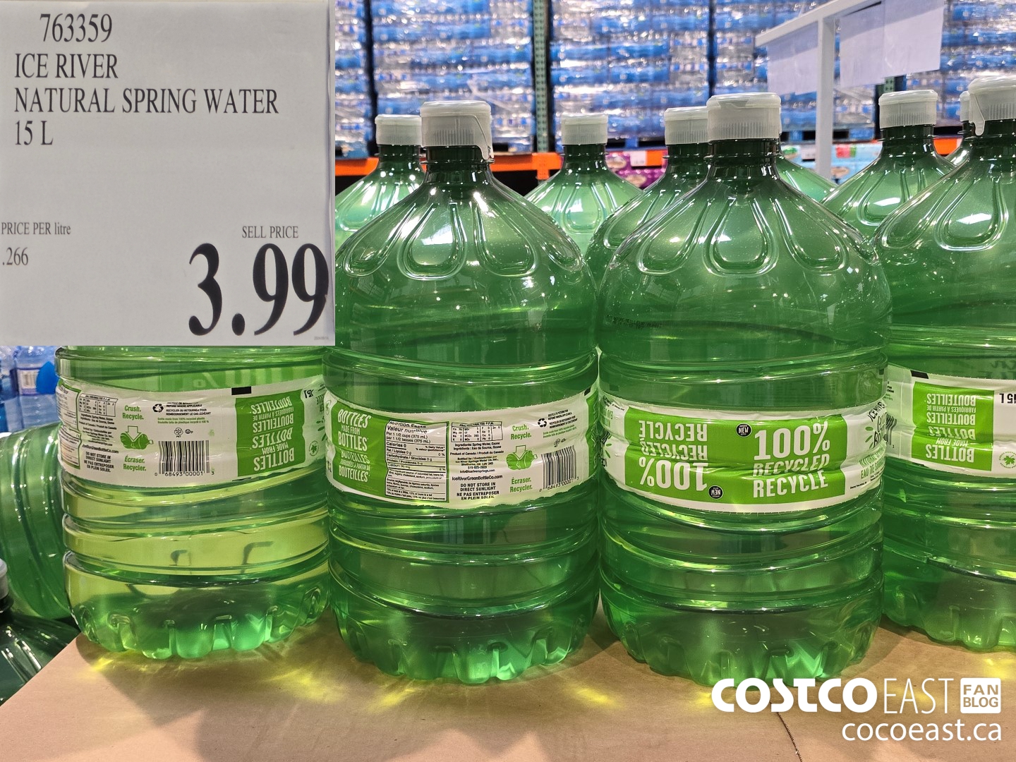 763359 ICE RIVER NATURAL SPRING WATER 15 L $3.99