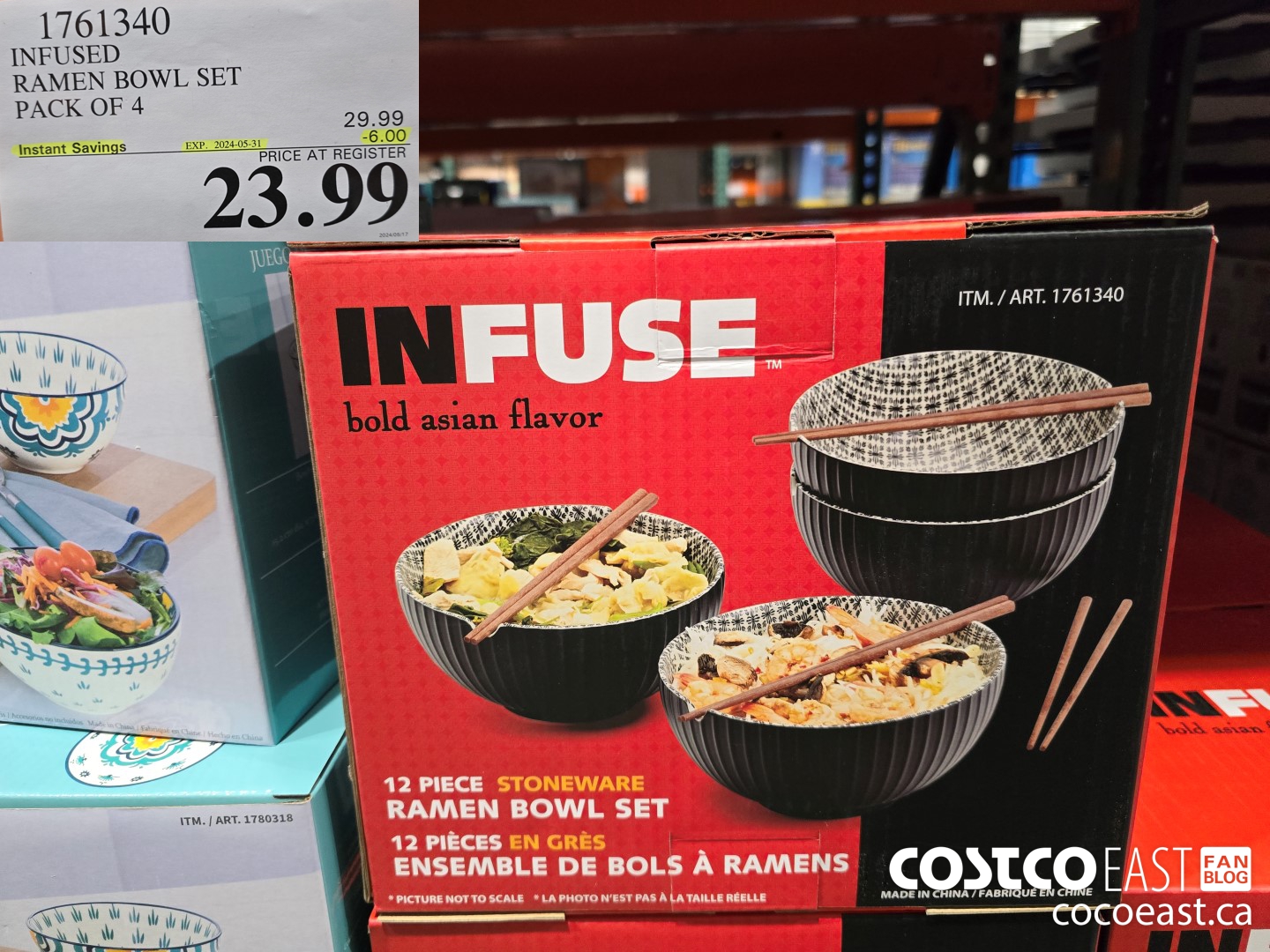 1761340 INFUSED RAMEN BOWL SET PACK OF 4 ($6.00 INSTANT SAVINGS EXPIRES ON 2024-05-31) $23.99