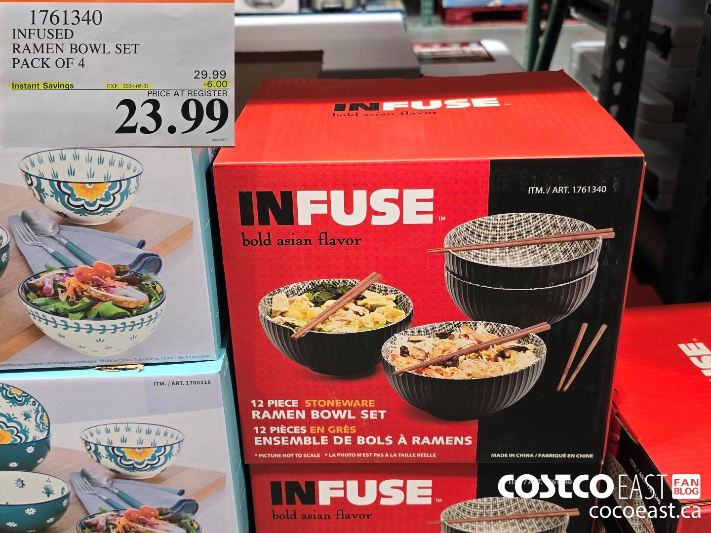 1761340 INFUSED RAMEN BOWL SET PACK OF 4 ($6.00 INSTANT SAVINGS EXPIRES ON 2024-05-31) $23.99