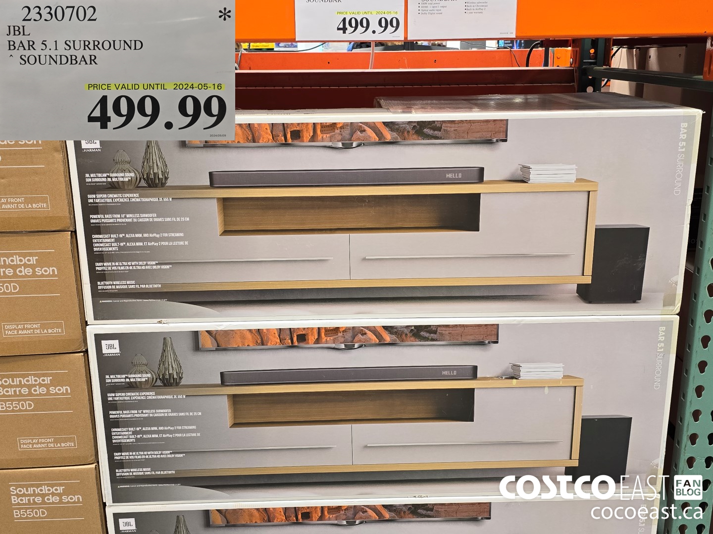 2330702 JBL BAR 5.1 SURROUND SOUNDBAR $499.99