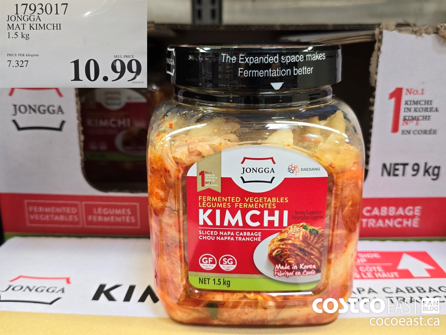 1793017 JONGGA MAT KIMCHI 1.5 KG $10.99