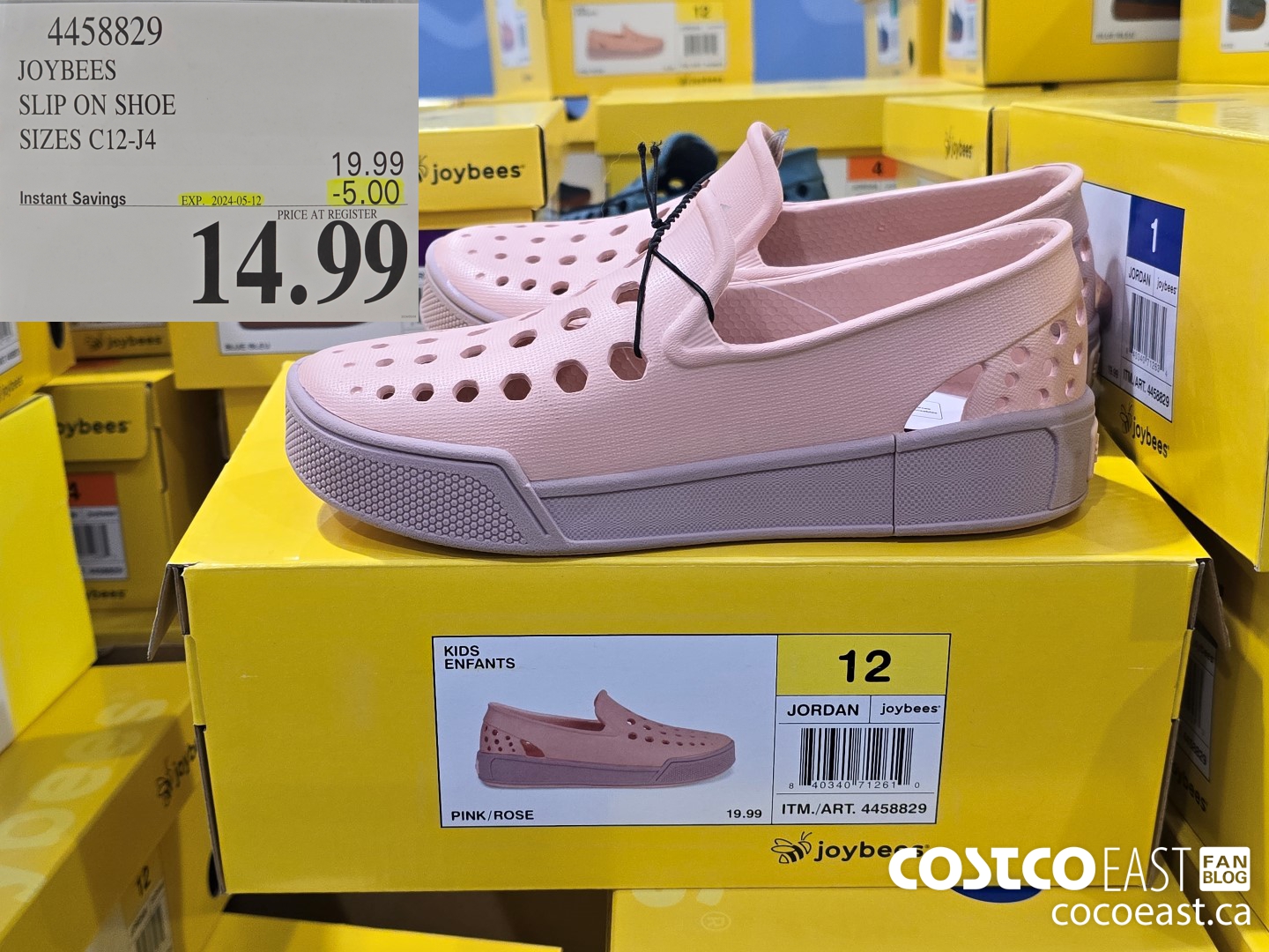 4458829 JOYBEES SLIP ON SHOE SIZES C12-J4 ($5.00 INSTANT SAVINGS EXPIRES ON 2024-05-12) $14.99