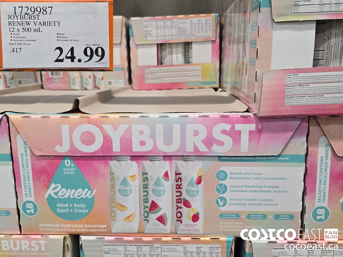 1729987 JOYBURST RENEW VARIETY 12 x 500 mL $24.99