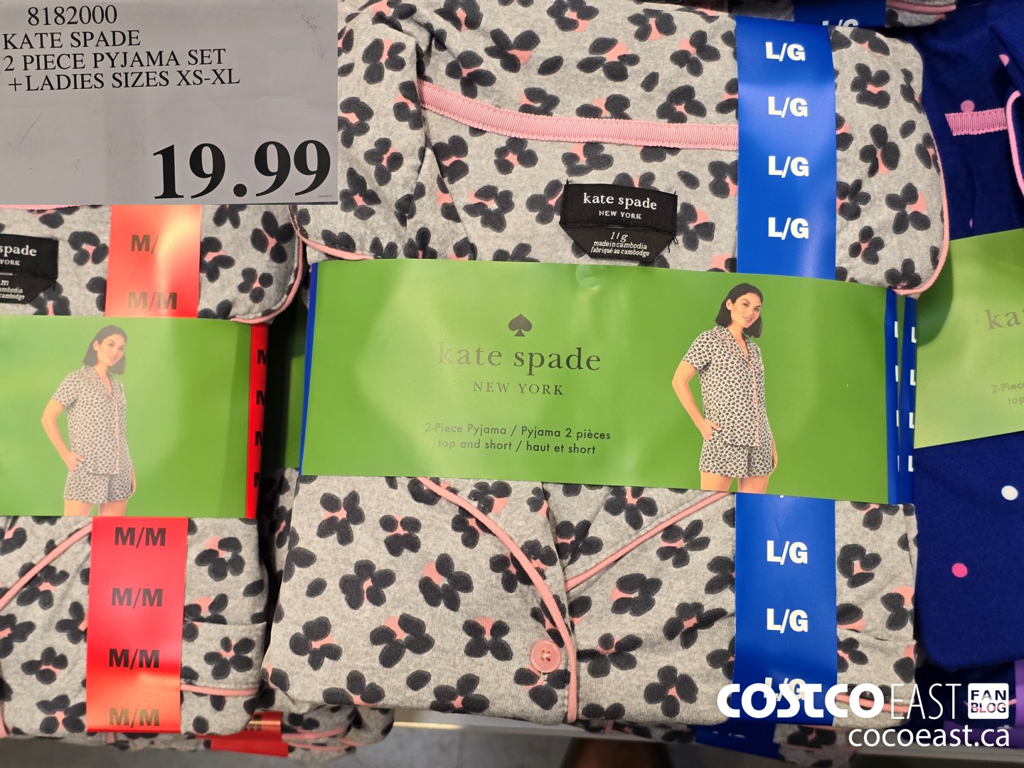 8182000 KATE SPADE 2 PIECE PYJAMA SET 4+LADIES SIZES XS-XL $19.99