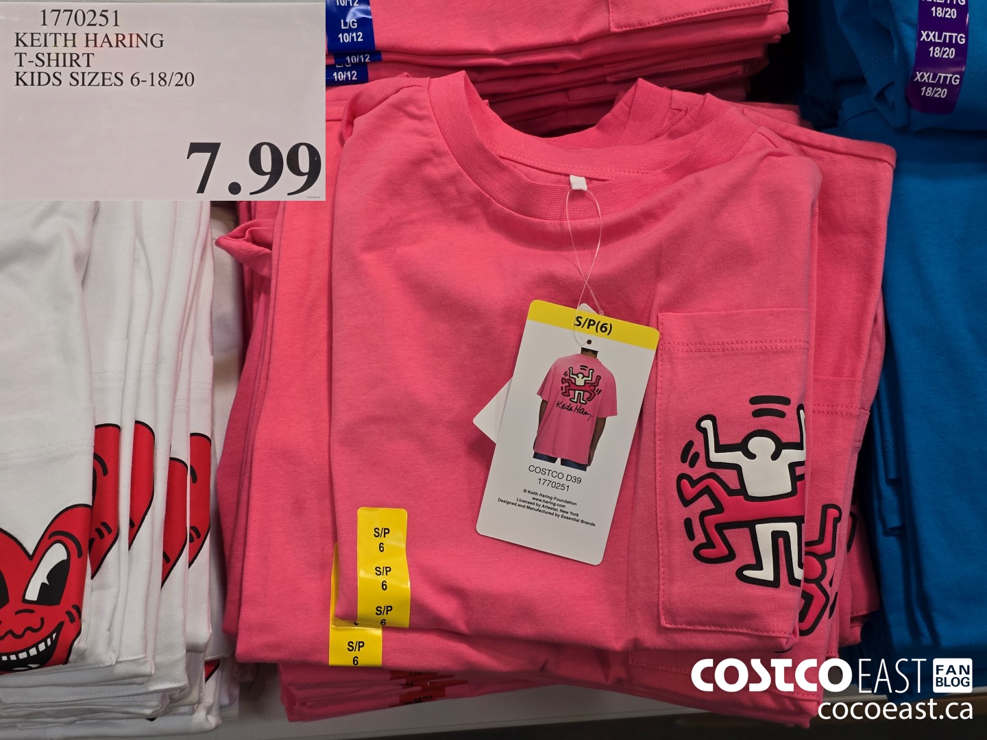 1770251 KEITH HARING T-SHIRT KIDS SIZES 6- 18/20 $7.99