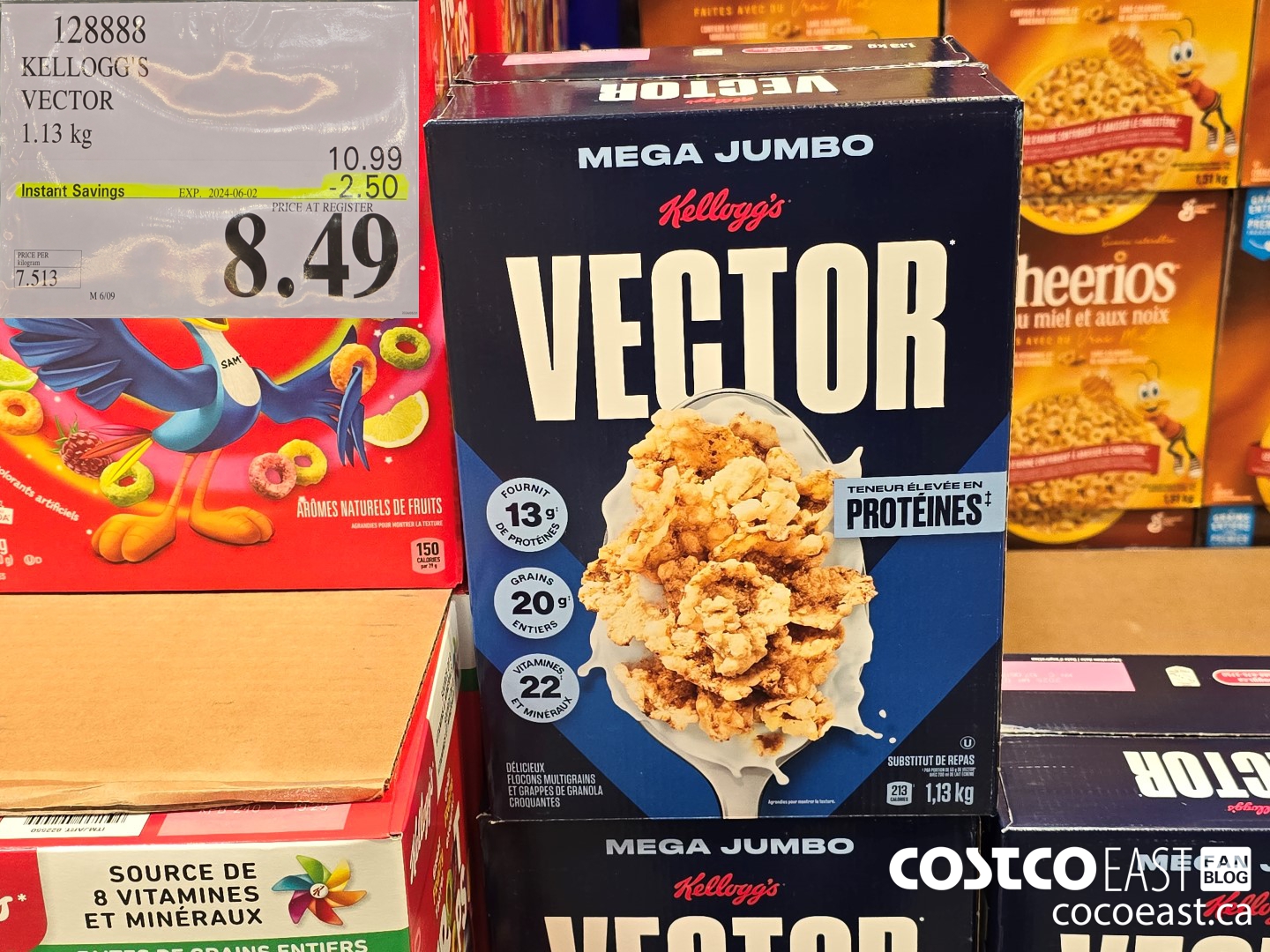 128888 KELLOGG'S VECTOR 1.13 KG ($2.50 INSTANT SAVINGS EXPIRES ON 2024-06-02) $8.49