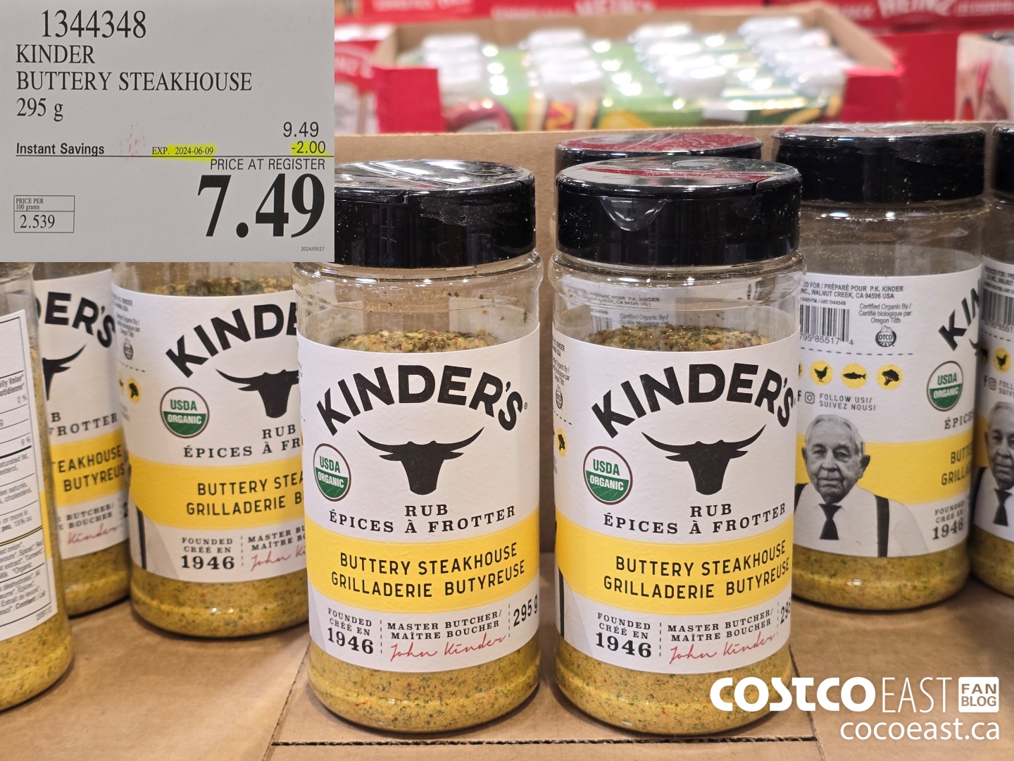 1344348 KINDER BUTTERY STEAKHOUSE 295 g ($2.00 INSTANT SAVINGS EXPIRES ON 2024-06-09) $7.49