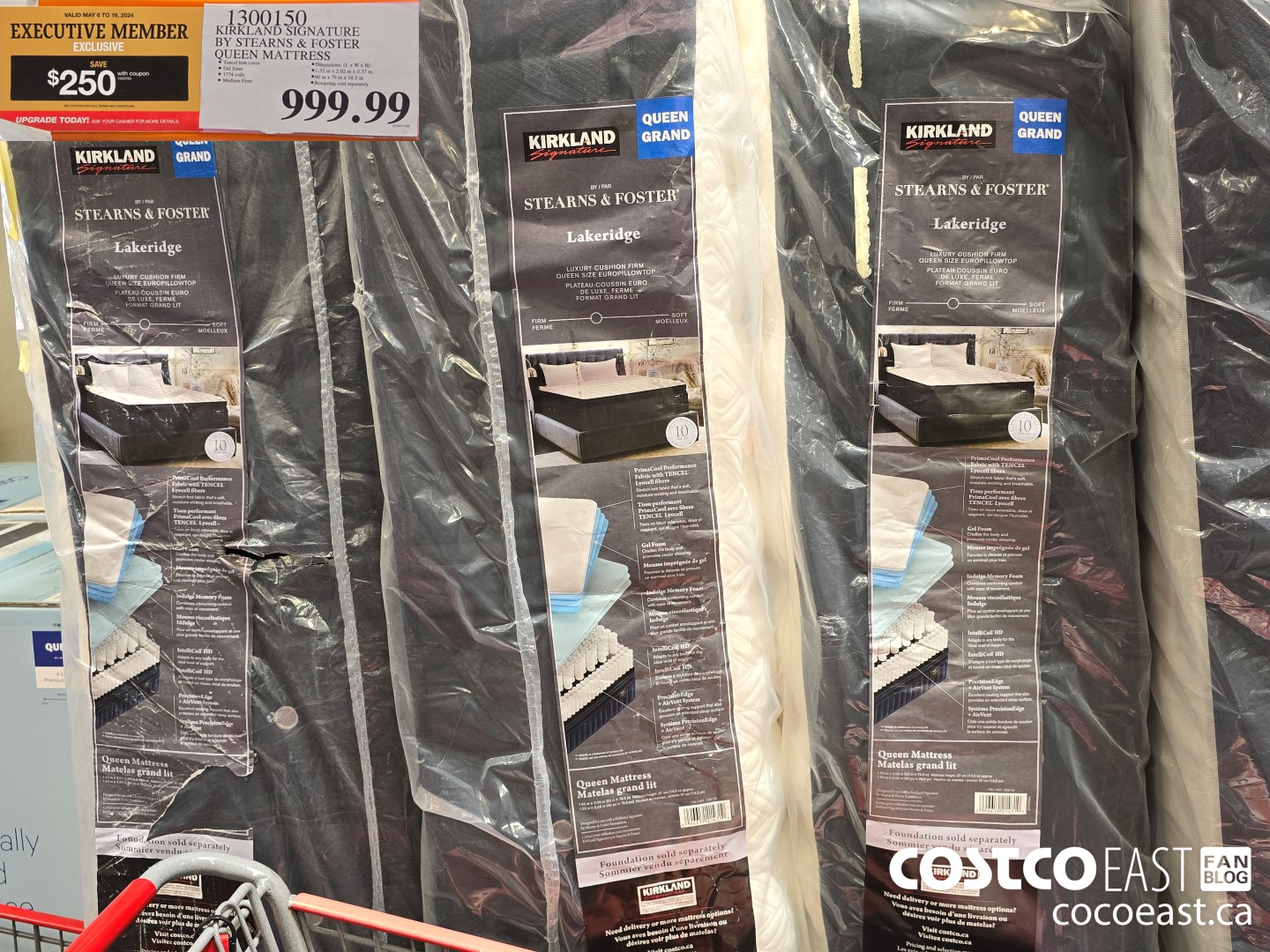 1300150 KIRKLAND SIGNATURE BY STEARNS & FOSTER QUEEN MATTRESS ($250.00 INSTANT SAVINGS EXPIRES ON 2024-05-19) $749.99