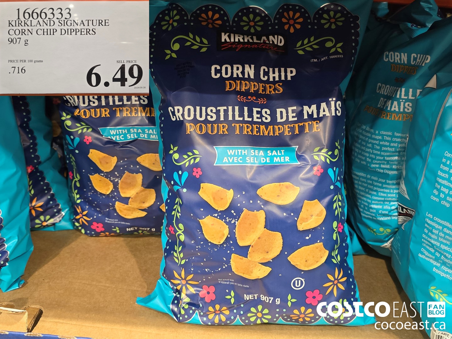 1666333 KIRKLAND SIGNATURE CORN CHIP DIPPERS 907 g $6.49