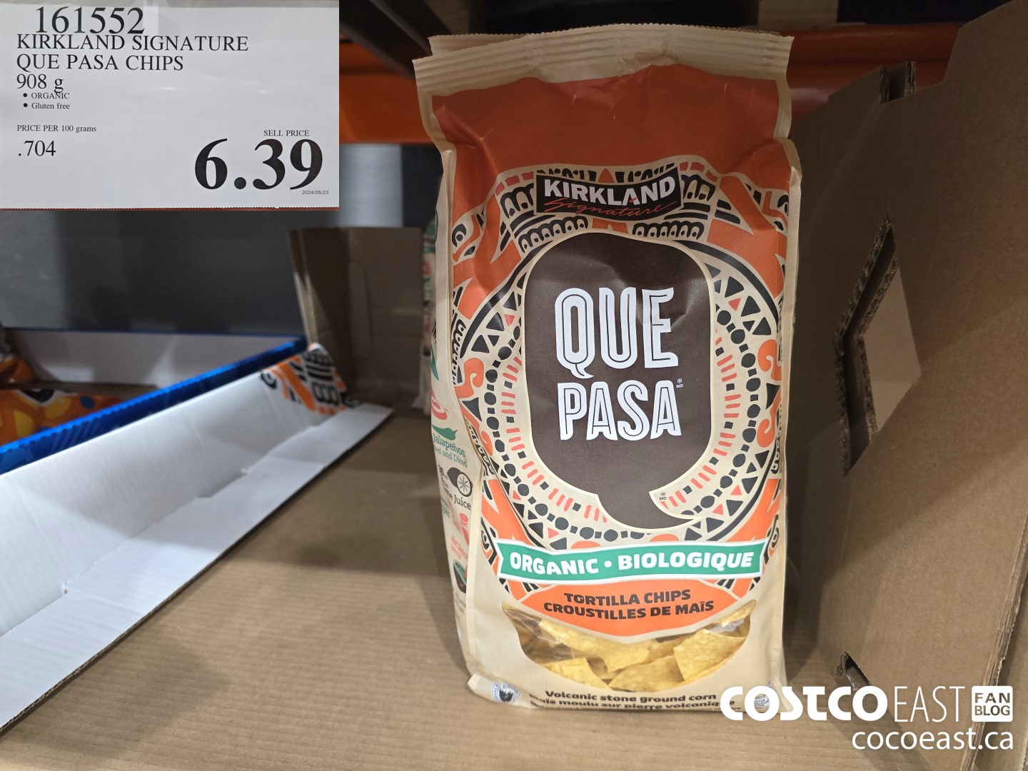 161552 KIRKLAND SIGNATURE QUE PASA CHIPS 908 g $6.39