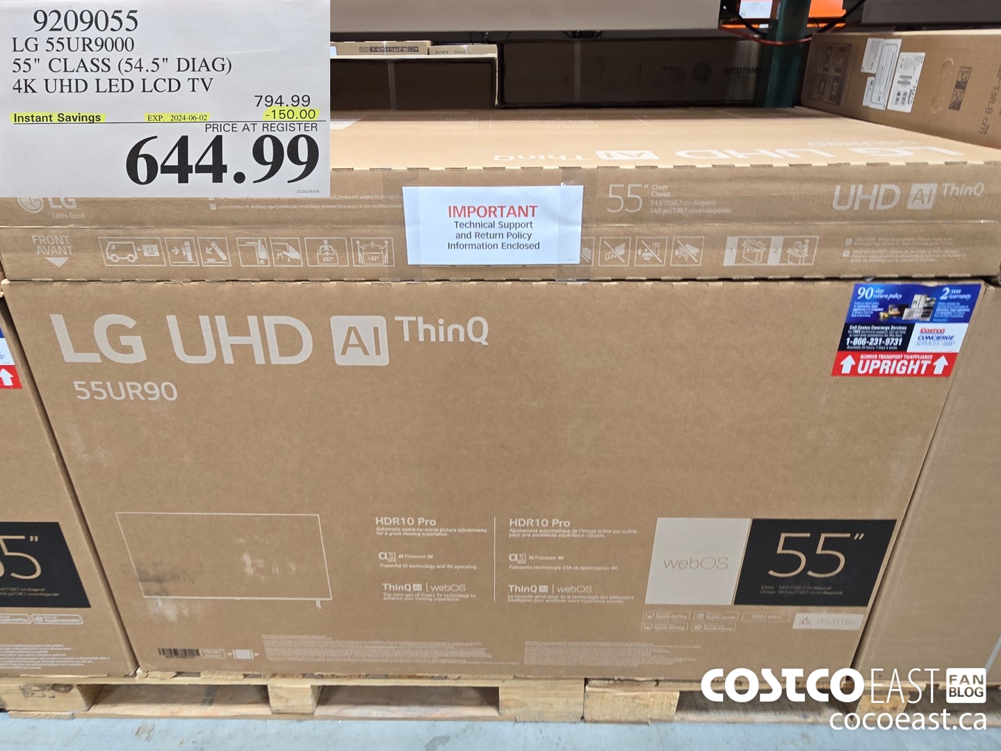 9209055 LG 55UR9000 55