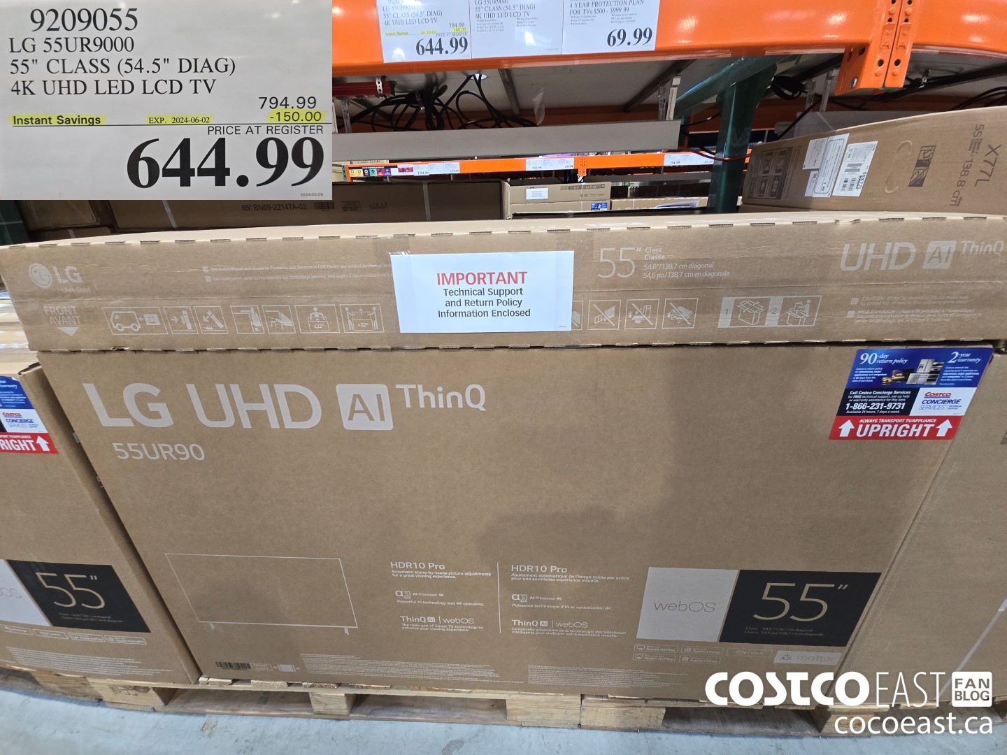 9209055 LG 55UR9000 55