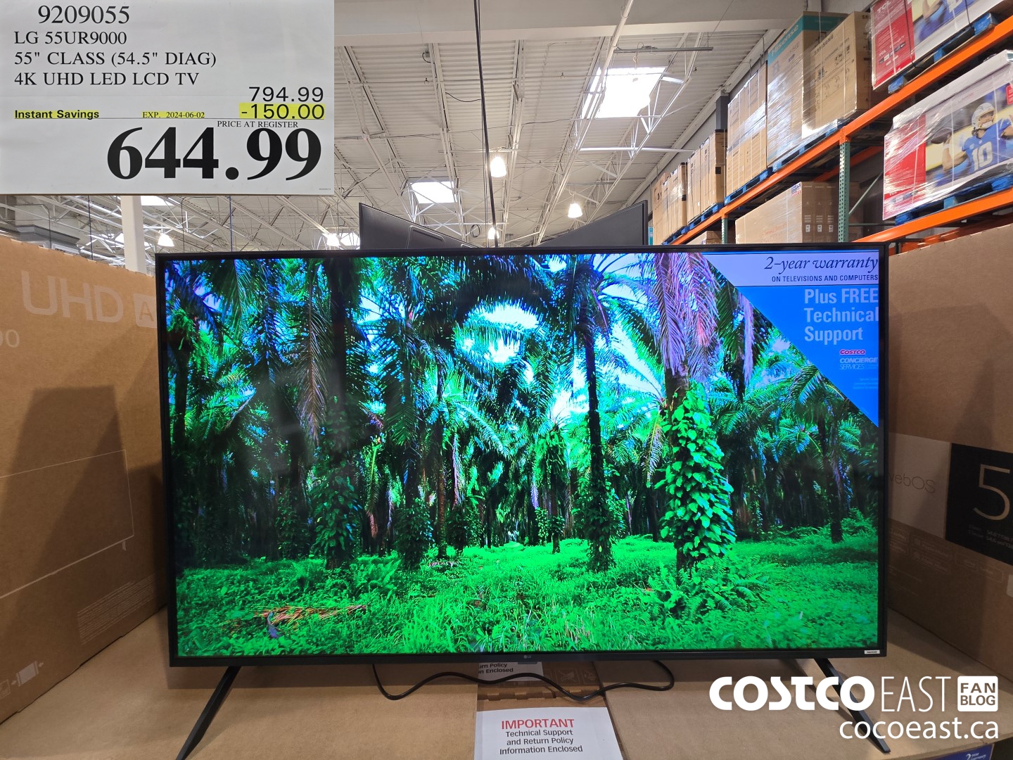 9209055 LG 55UR9000 55