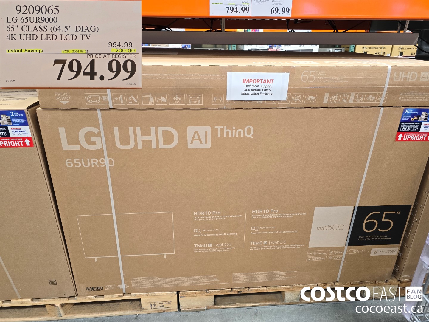 9209065 LG 65UR9000 65