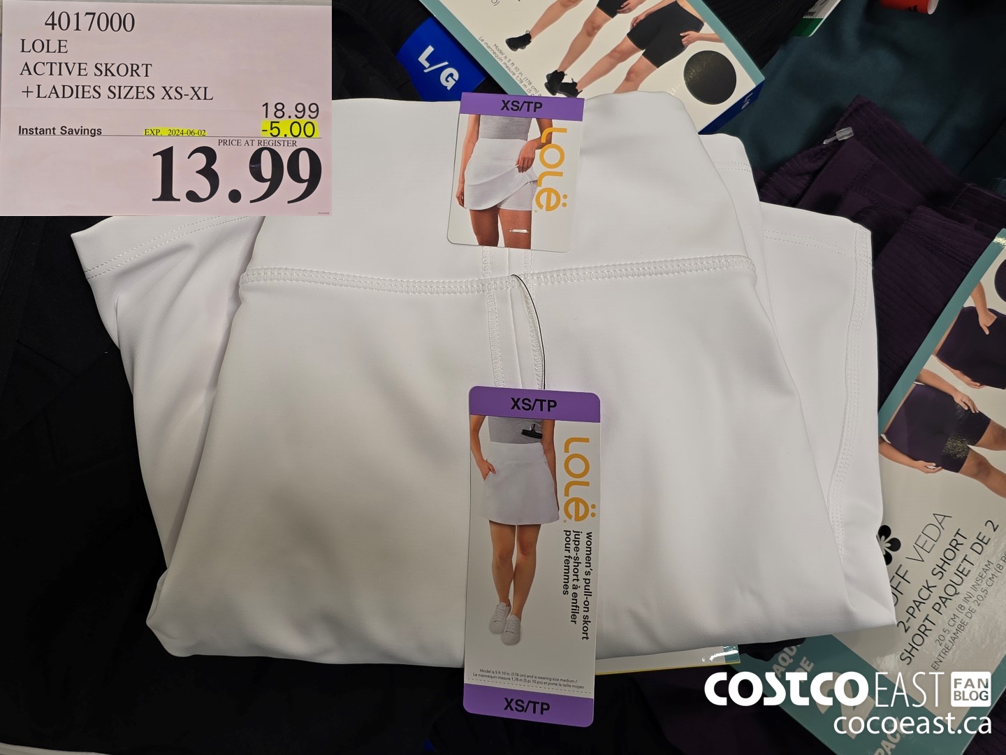 4017000 LOLE ACTIVE SKORT + LADIES SIZES XS-XL ($5.00 INSTANT SAVINGS EXPIRES ON 2024-06-02) $13.99