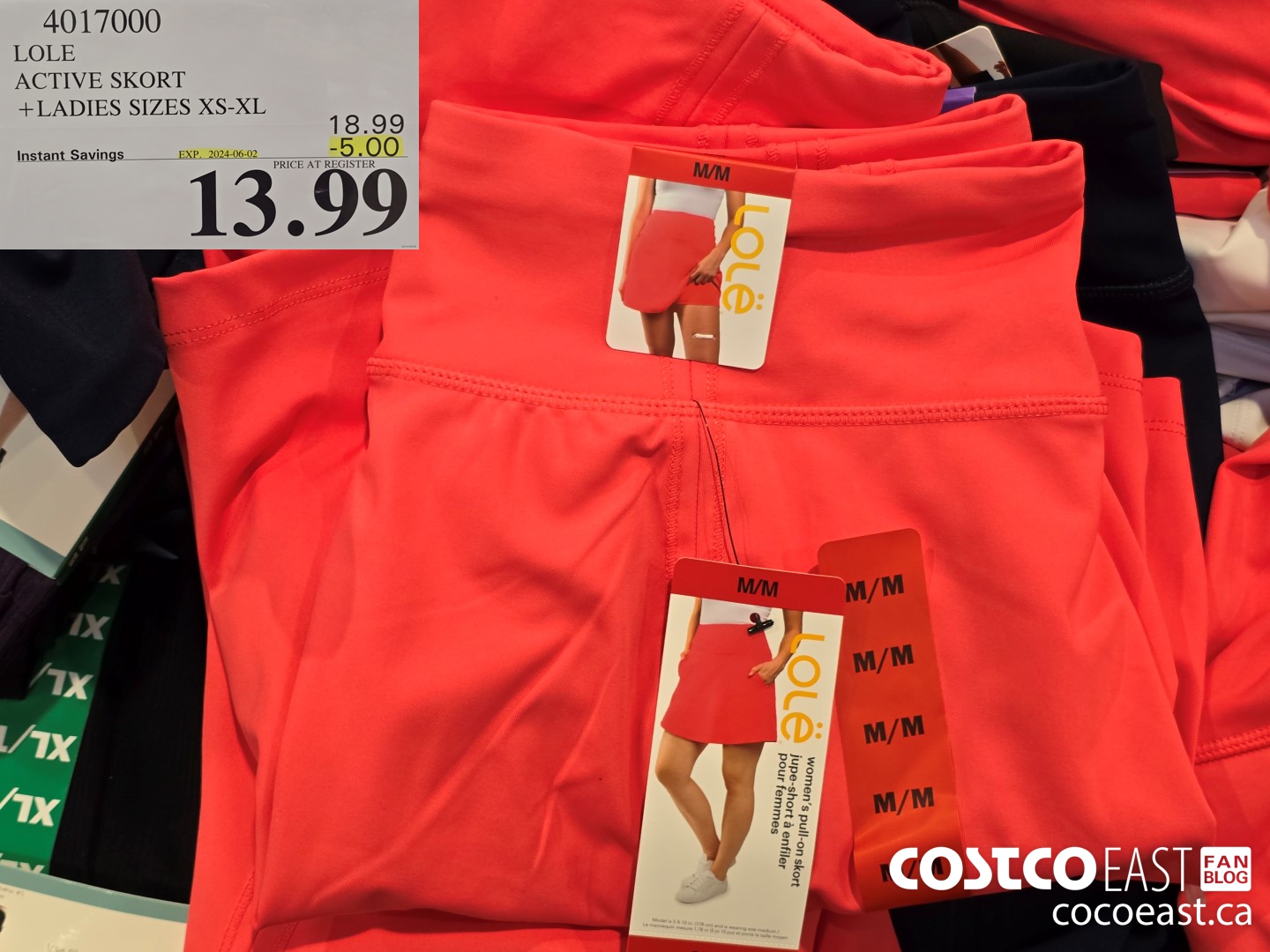 4017000 LOLE ACTIVE SKORT + LADIES SIZES XS-XL ($5.00 INSTANT SAVINGS EXPIRES ON 2024-06-02) $13.99