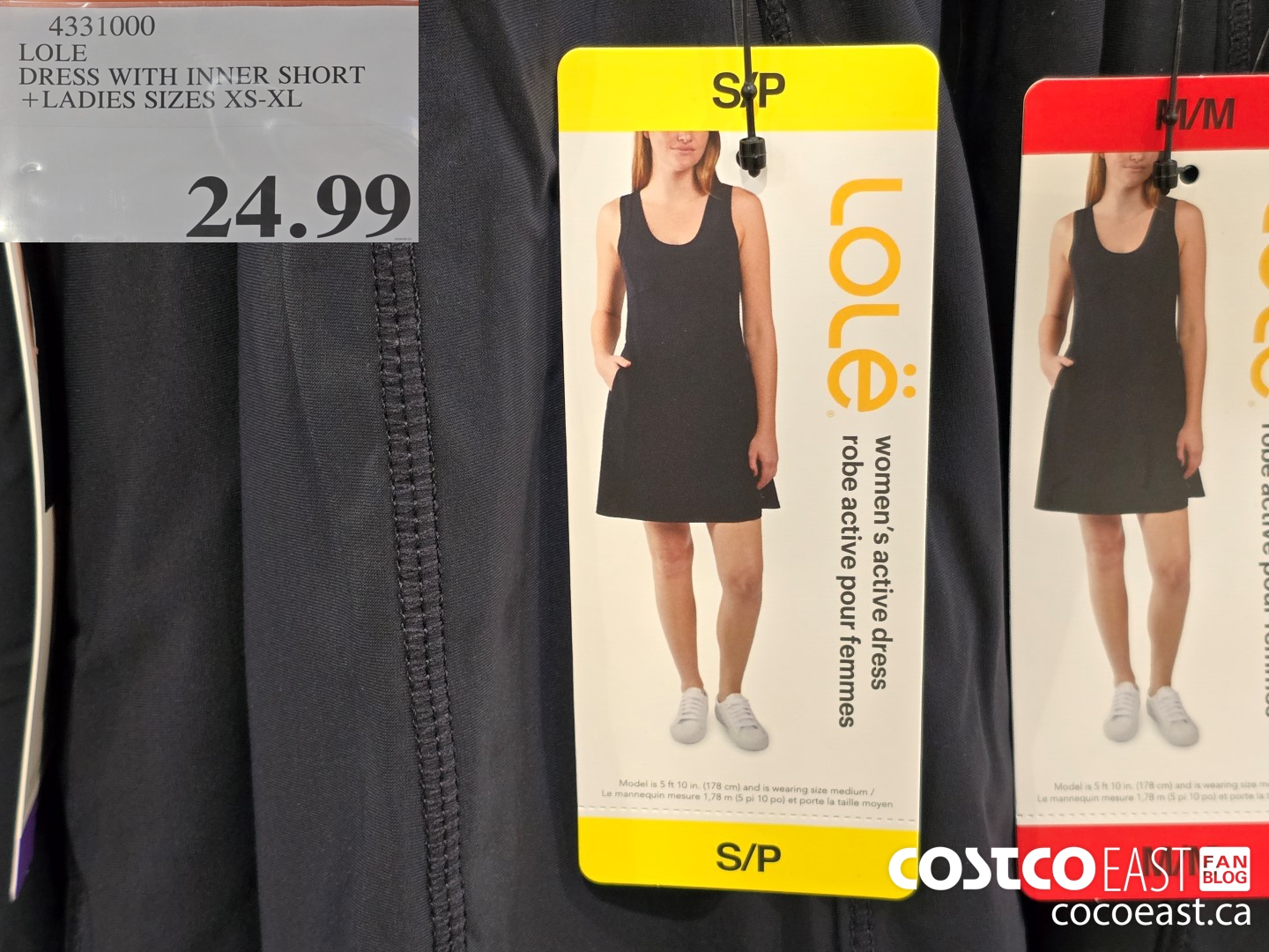 4331000 LOLE DRESS WITH INNER SHORT +LADIES SIZES XS-XL $24.99