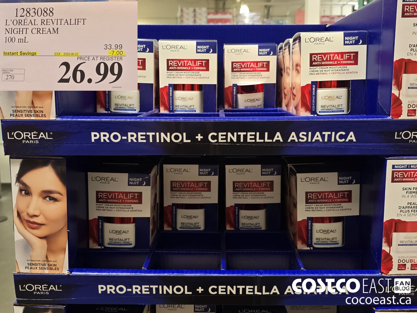 1283088 L'OREAL REVITALIFT NIGHT CREAM 100 mL ($7.00 INSTANT SAVINGS EXPIRES ON 2024-06-02) $26.99