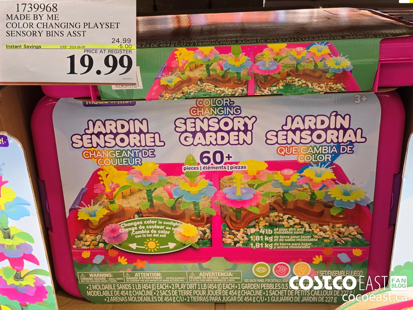 1739968 MADE BY ME COLOR CHANGING PLAYSET SENSORY BINS ASST ($5.00 INSTANT SAVINGS EXPIRES ON 2024-06-09) $19.99