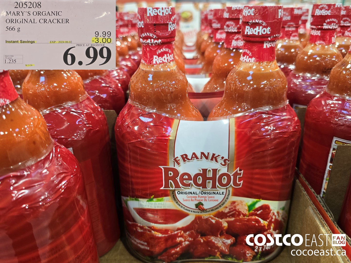 205208 MARY'S ORGANIC ORIGINAL CRACKER 566G ($3.00 INSTANT SAVINGS EXPIRES ON 2024-06-02) $6.99