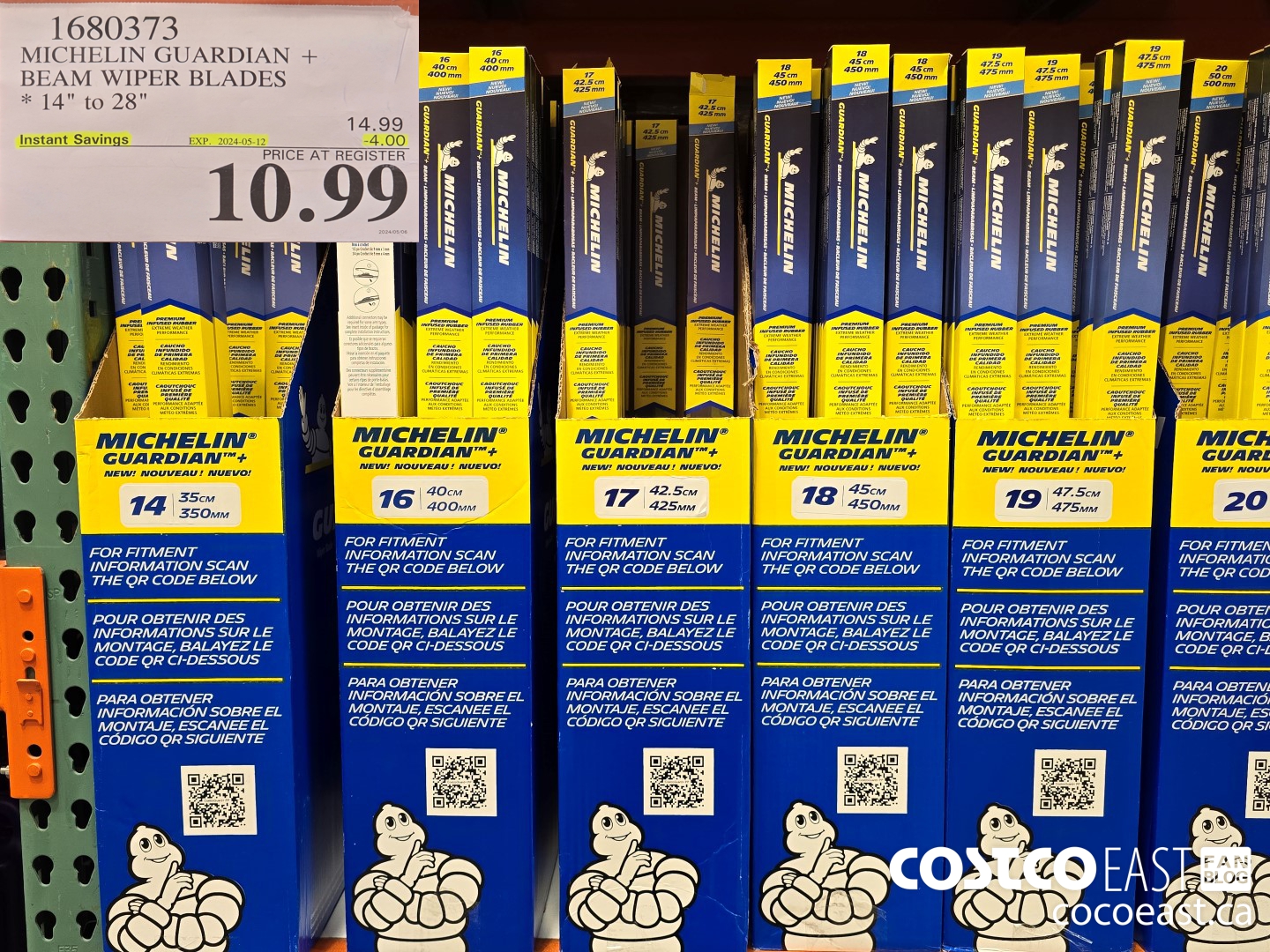 1680373 MICHELIN GUARDIAN + BEAM WIPER BLADES 14