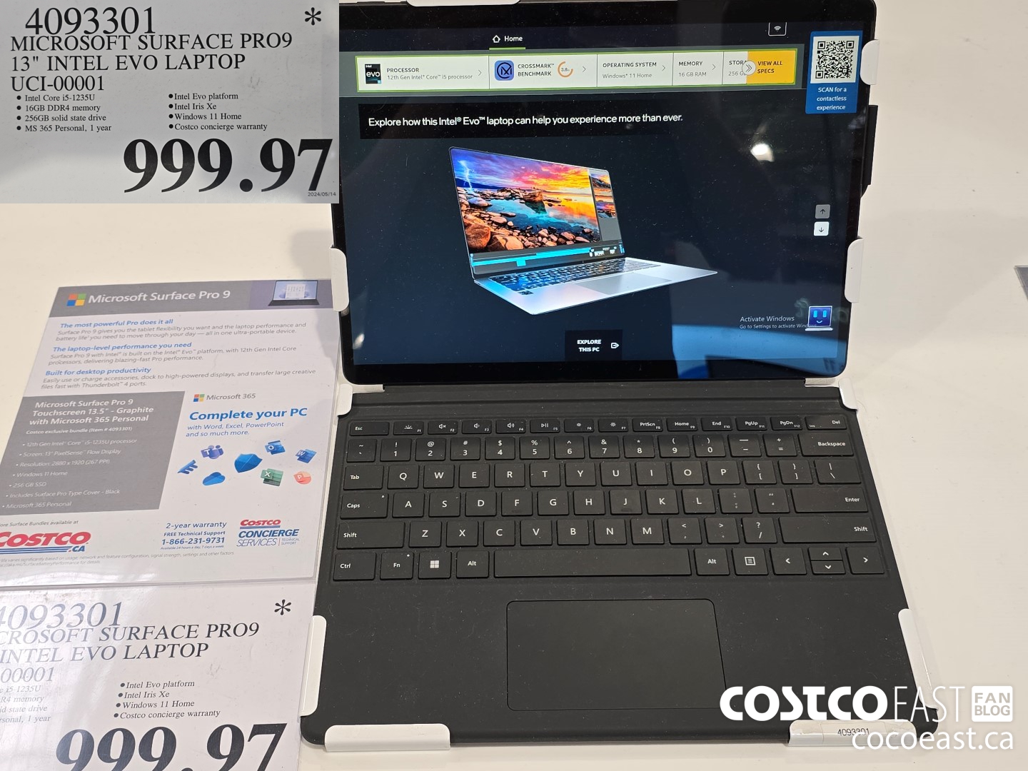 4093301 MICROSOFT SURFACE PRO9 13