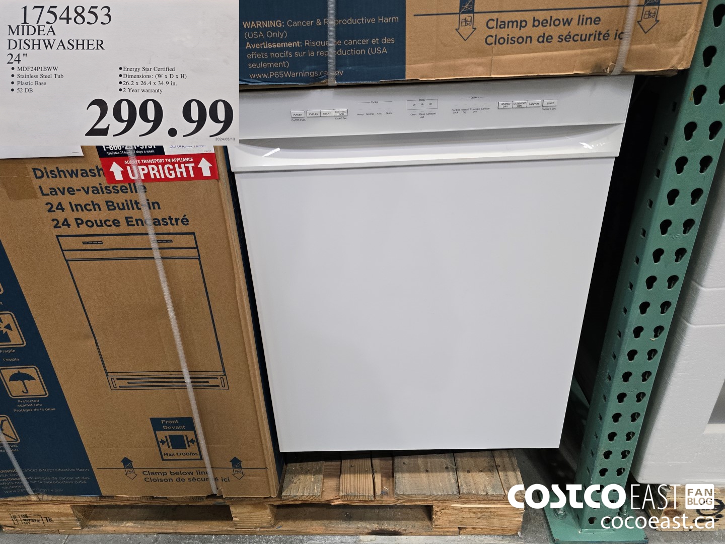 1754853 MIDEA DISHWASHER 24