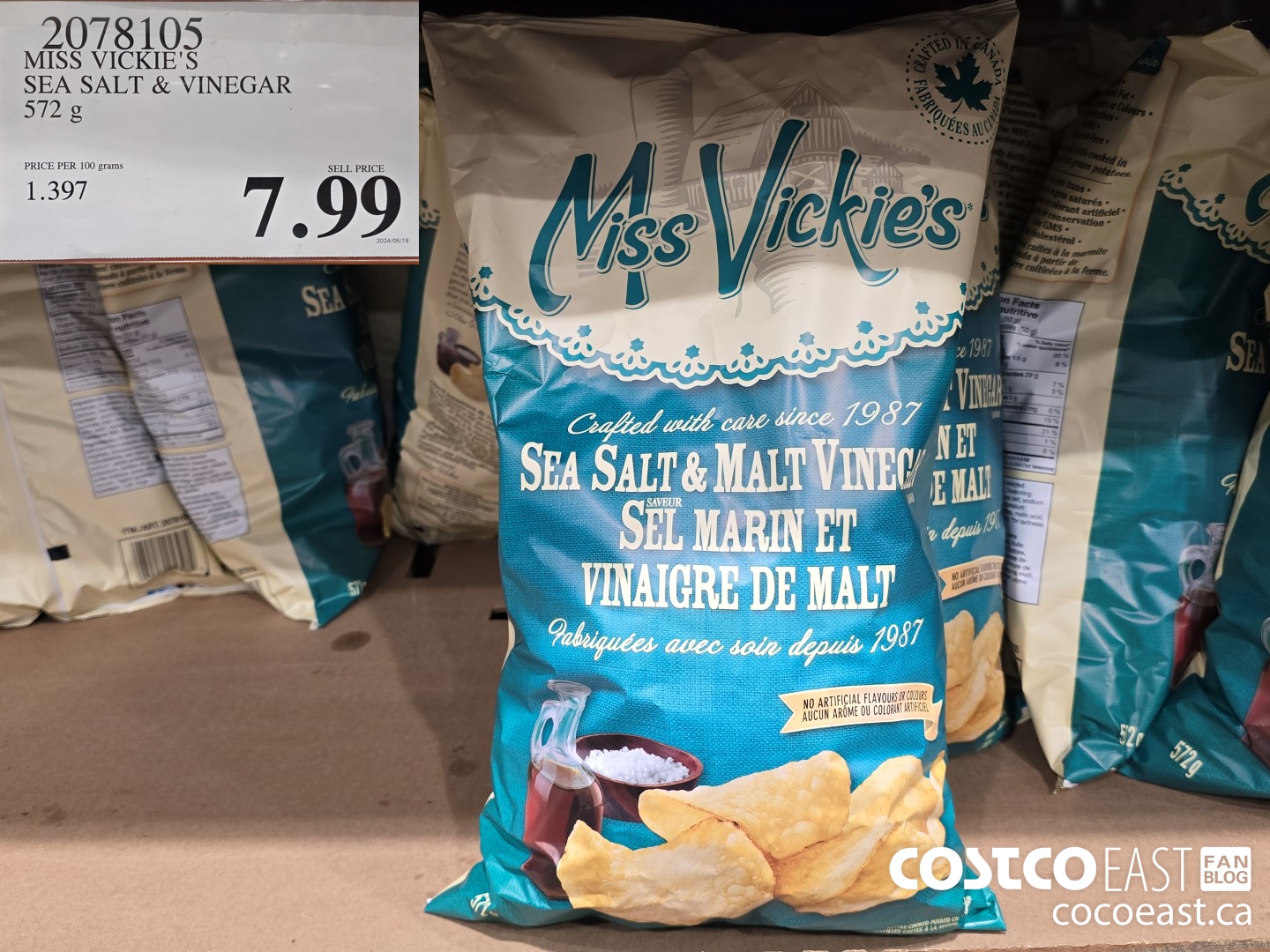2078105 MISS VICKIES SEA SALT & VINEGAR 572 G $7.99
