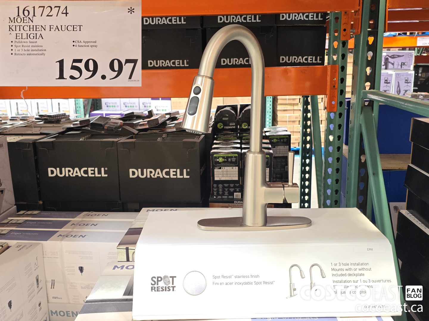 1617274 MOEN KITCHEN FAUCET * ELIGIA $159.97