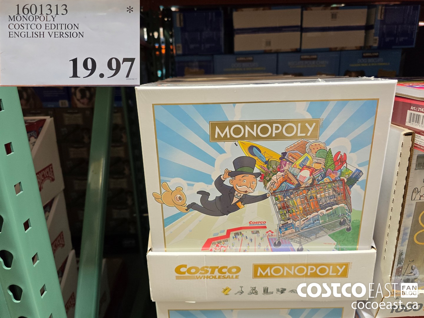 1601313 MONOPOLY COSTCO EDITION ENGLISH VERSION $19.97