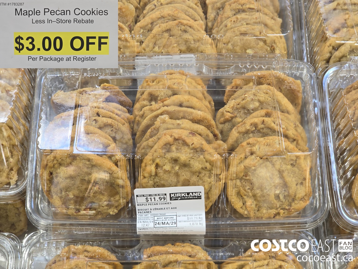 1783287 Maple Pecan Cookies ($3.00 INSTANT SAVINGS)