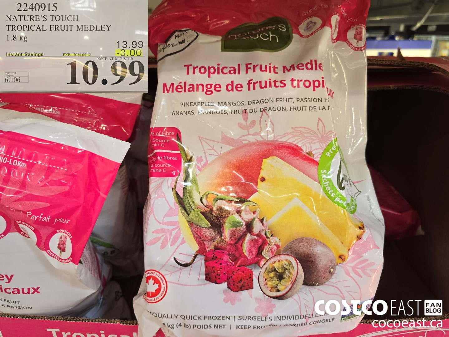 2240915 NATURE'S TOUCH TROPICAL FRUIT MEDLEY 1.8 kg ($3.00 INSTANT SAVINGS EXPIRES ON 2024-05-12) $10.99