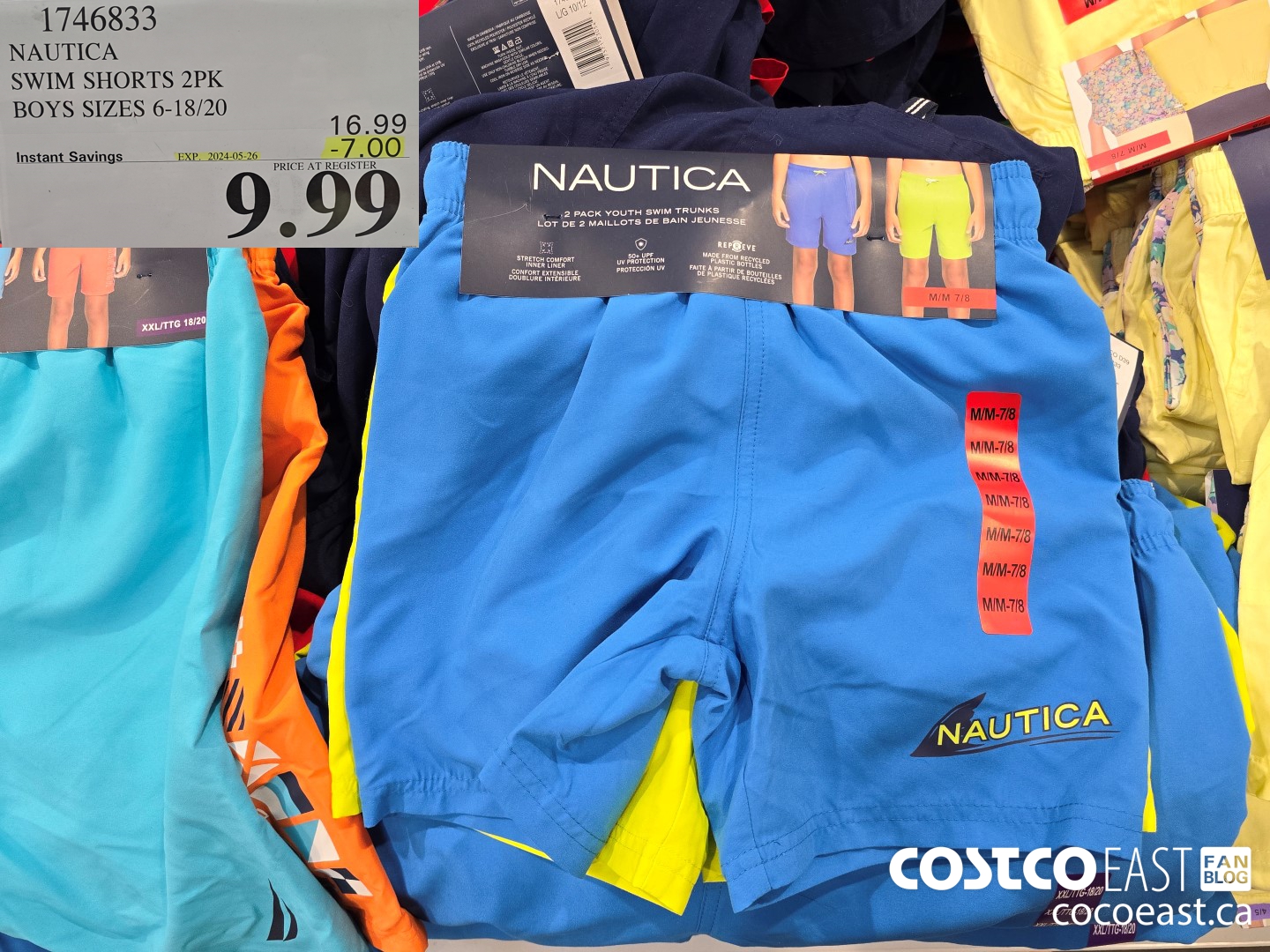 1746833 NAUTICA SWIM SHORTS 2PK BOYS SIZES 6-18/20 ($7.00 INSTANT SAVINGS EXPIRES ON 2024-05-26) $9.99