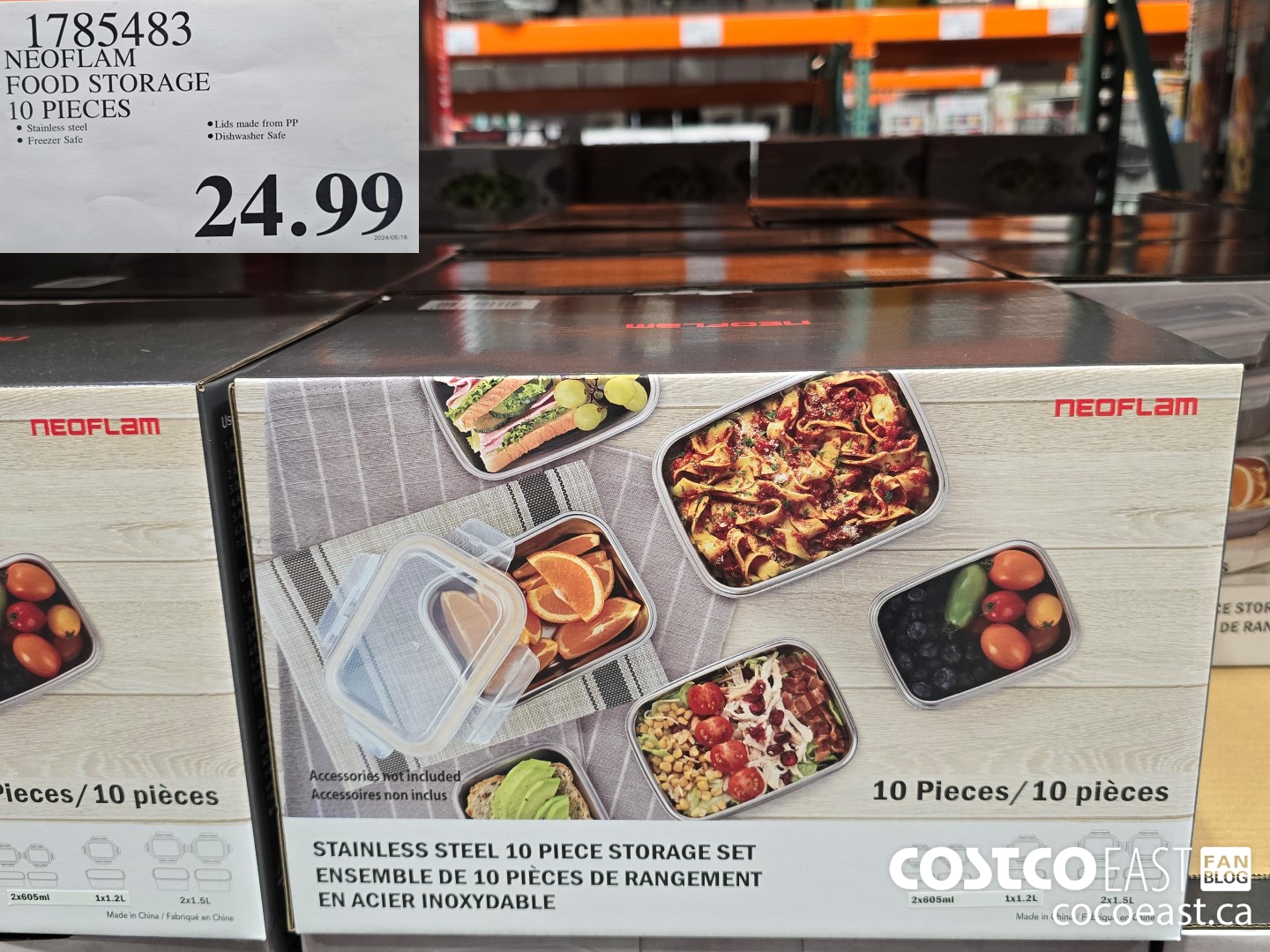 1785483 NEOFLAM FOOD STORAGE 10 PIECES $24.99