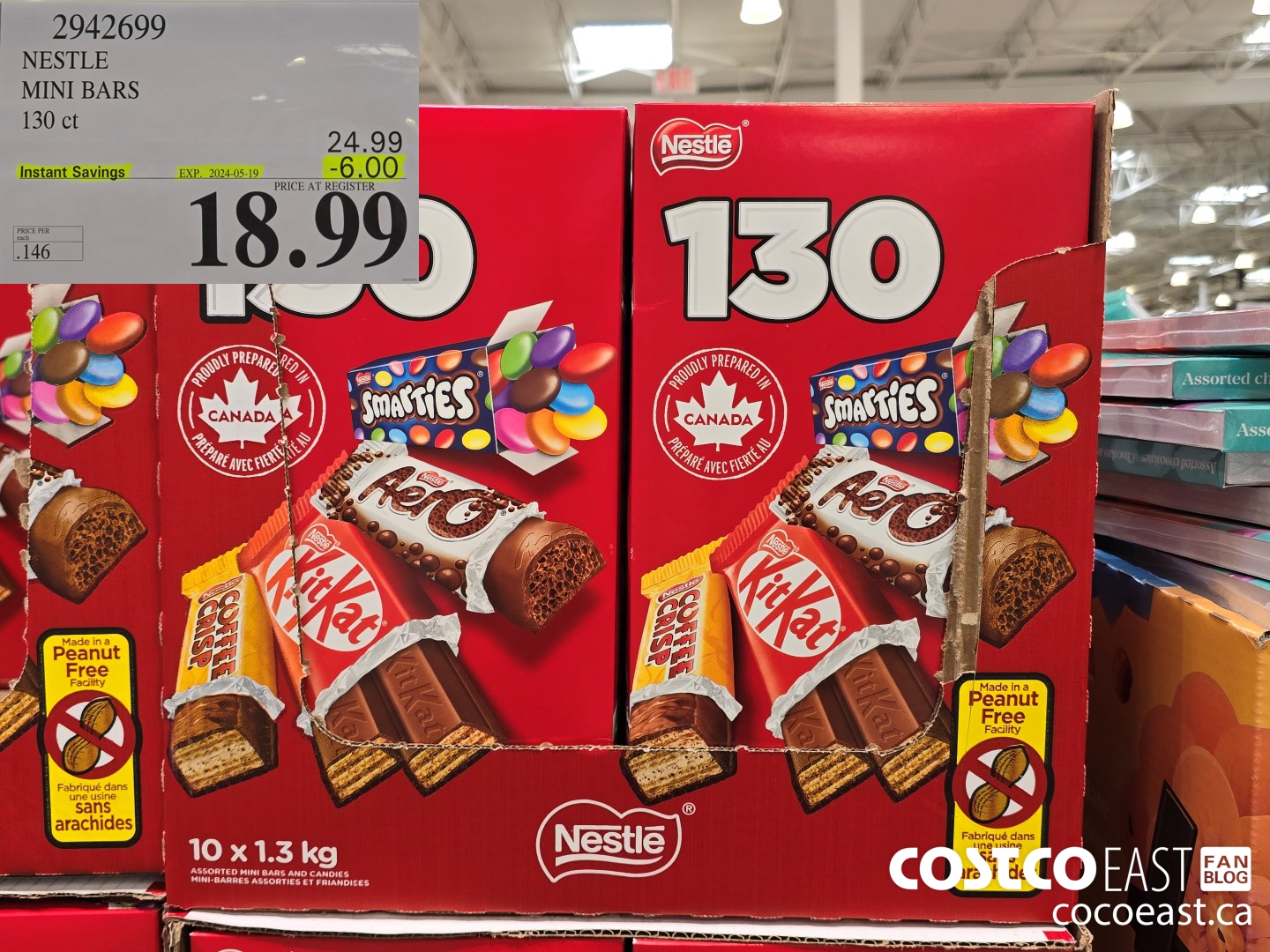 2942699 NESTLE MINI BARS 130 CT ($6.00 INSTANT SAVINGS EXPIRES ON 2024-05-19) $18.99