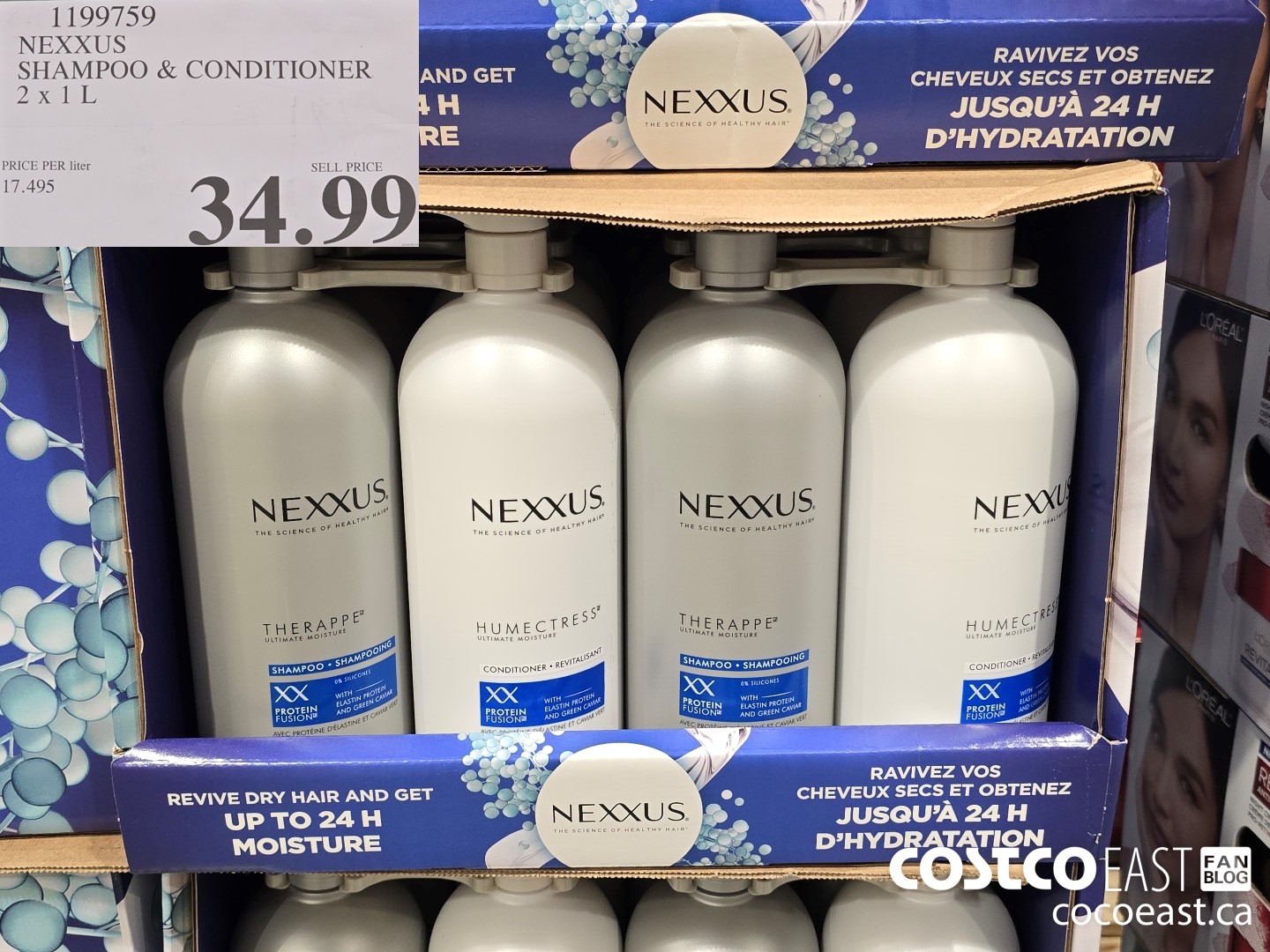 1199759 NEXXUS SHAMPOO & CONDITIONER 2 X 1L $34.99