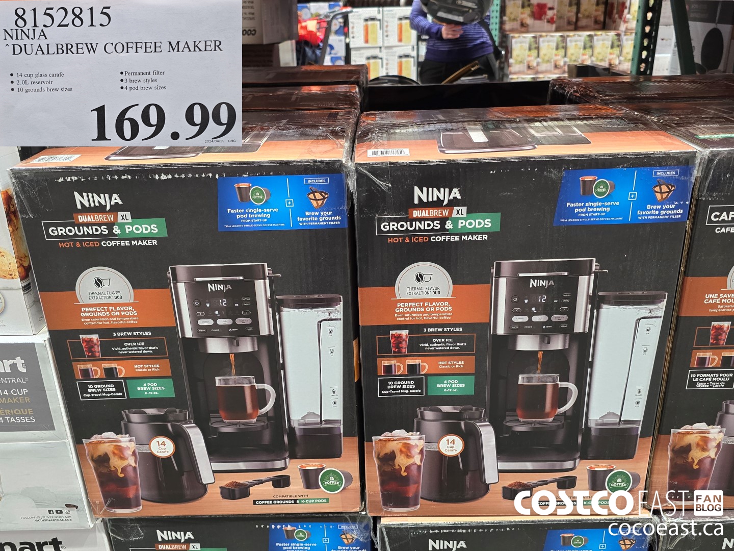 8152815 NINJA DUALBREW COFFEE MAKER $169.99