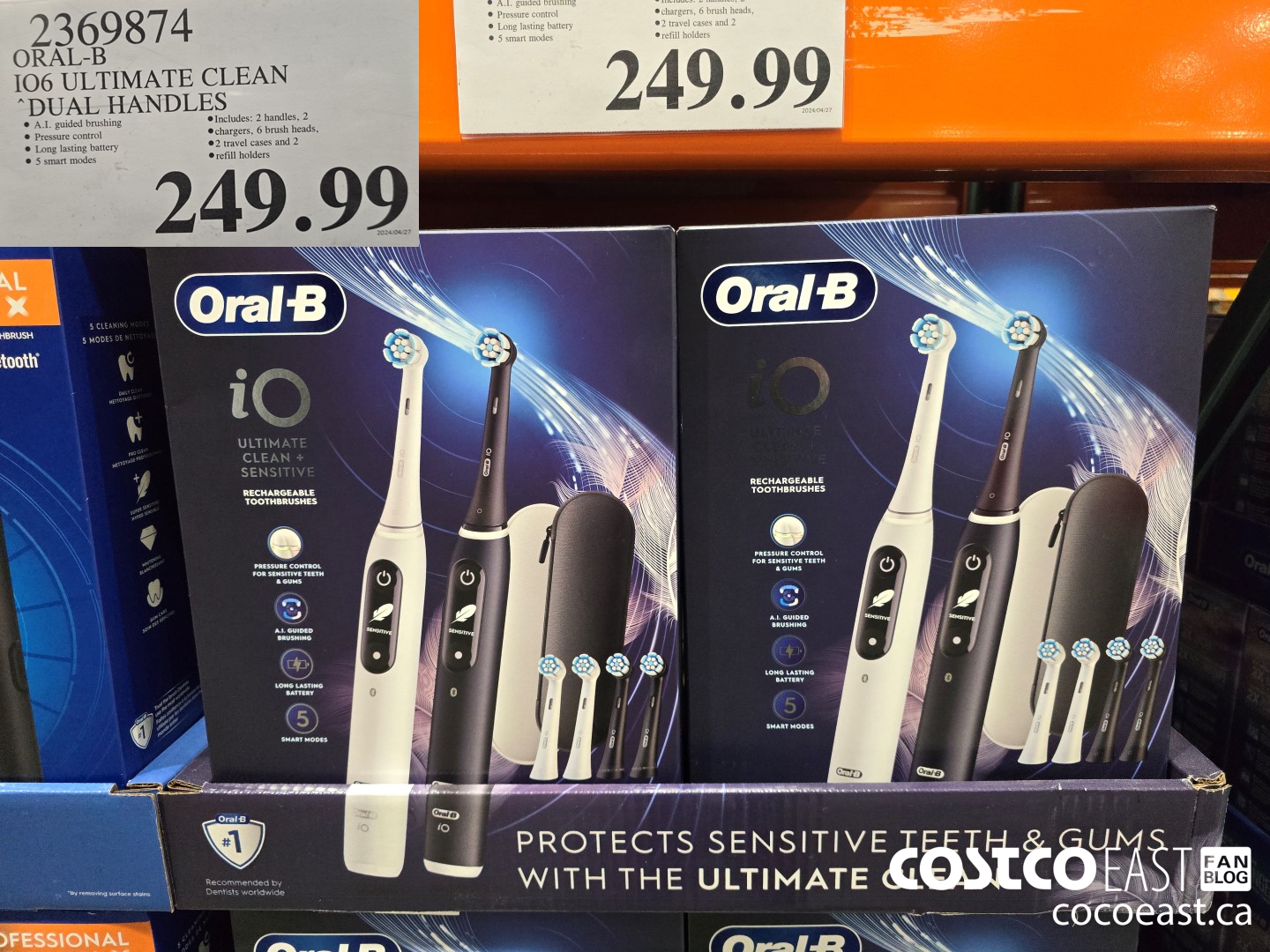 2369874 ORAL-B 106 ULTIMATE CLEAN DUAL HANDLES $249.99