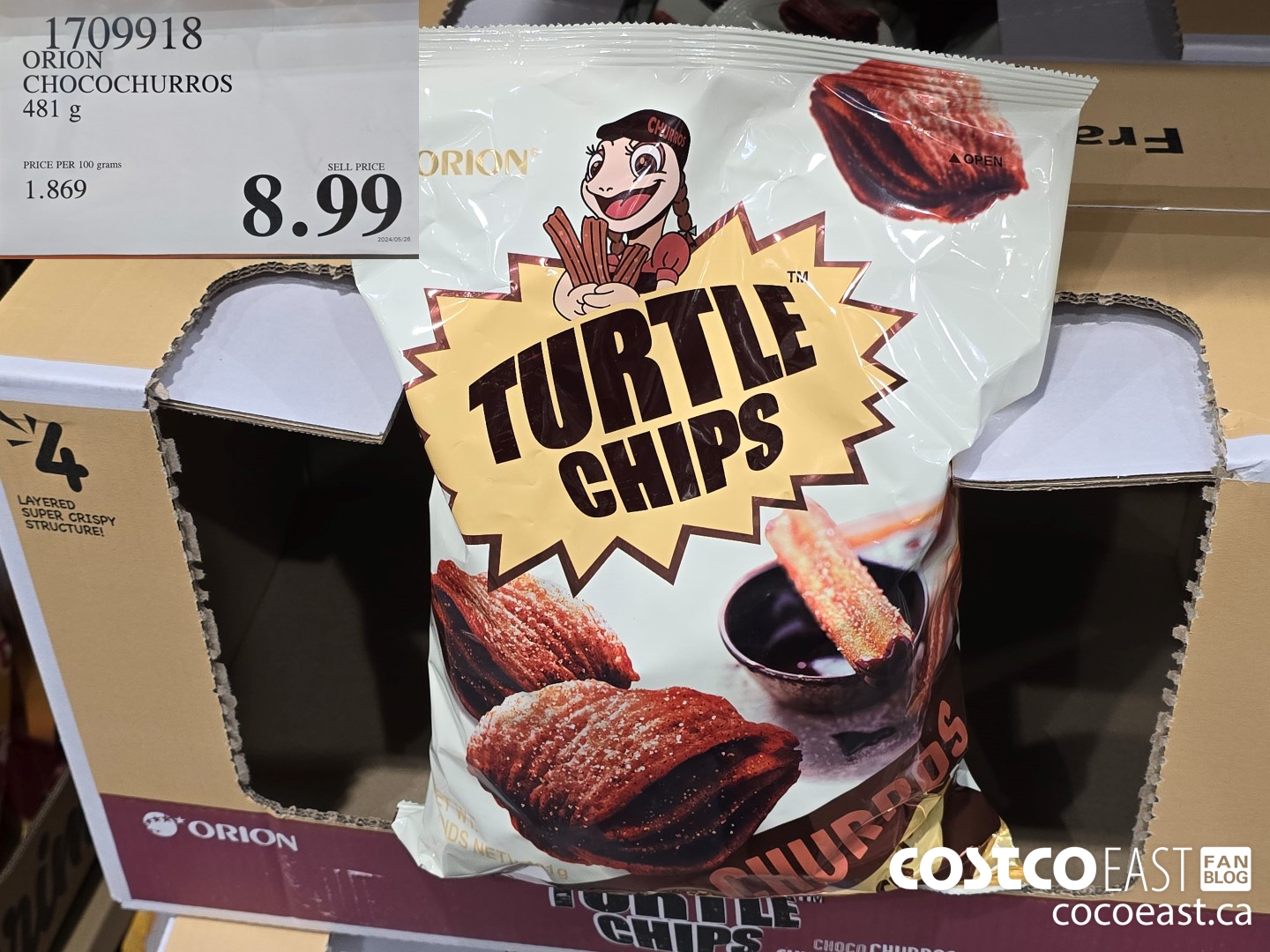 1709918 ORION CHOCOCHURROS 481 9 $8.99