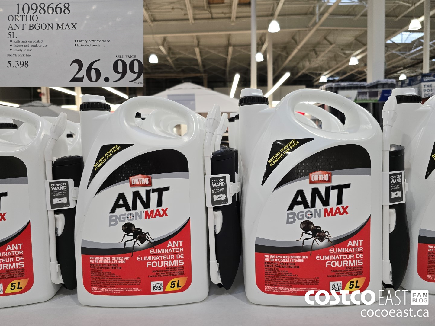 1098668 ORTHO ANT BGON MAX 5L $26.99