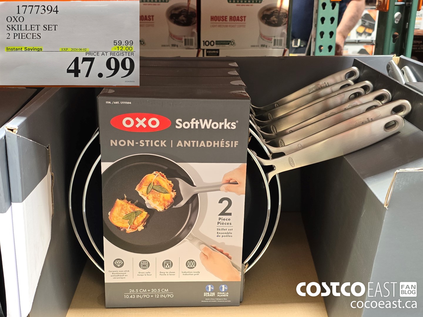 1777394 OXO SKILLET SET 2 PIECES ($12.00 INSTANT SAVINGS EXPIRES ON 2024-06-02) $47.99