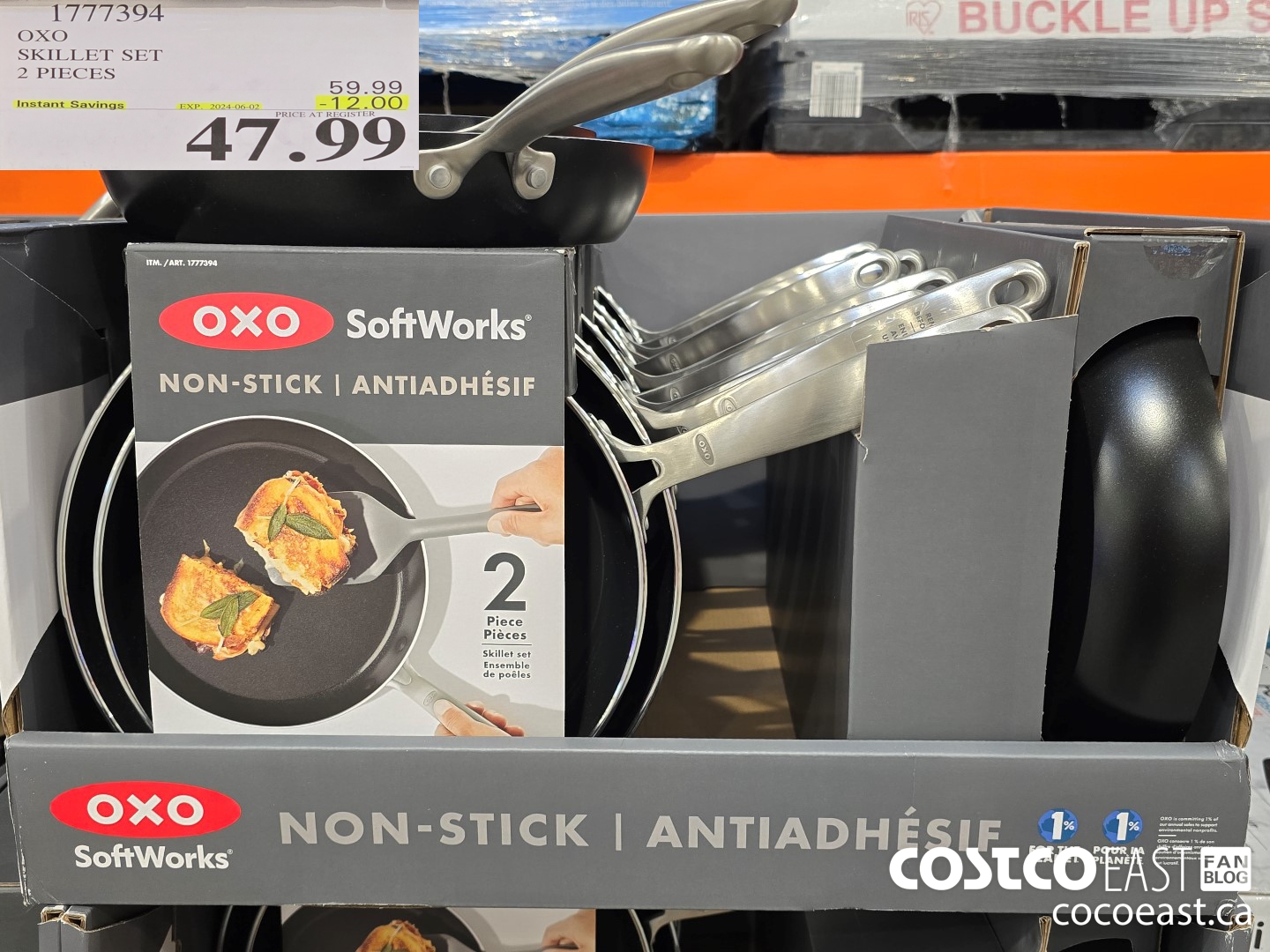 1777394 OXO SKILLET SET 2 PIECES ($12.00 INSTANT SAVINGS EXPIRES ON 2024-06-02) $47.99