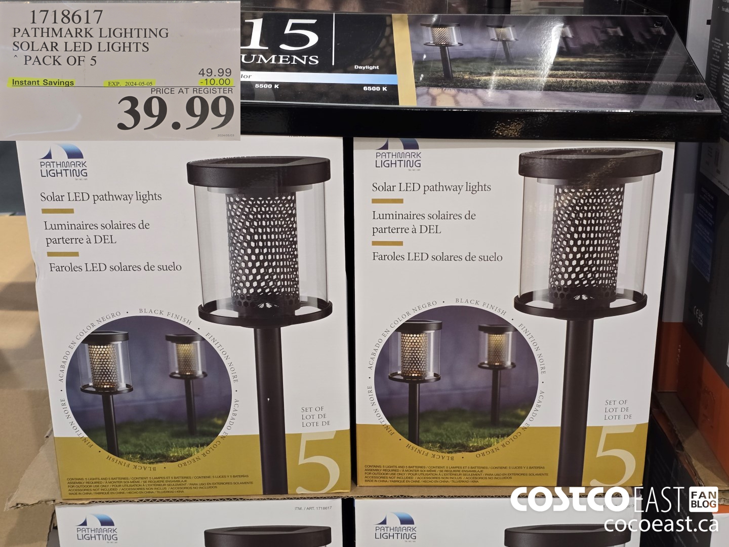 1718617 PATHMARK LIGHTING SOLAR LED LIGHTS PACK OF 5 ($10.00 INSTANT SAVINGS EXPIRES ON 2024-05-05) $39.99