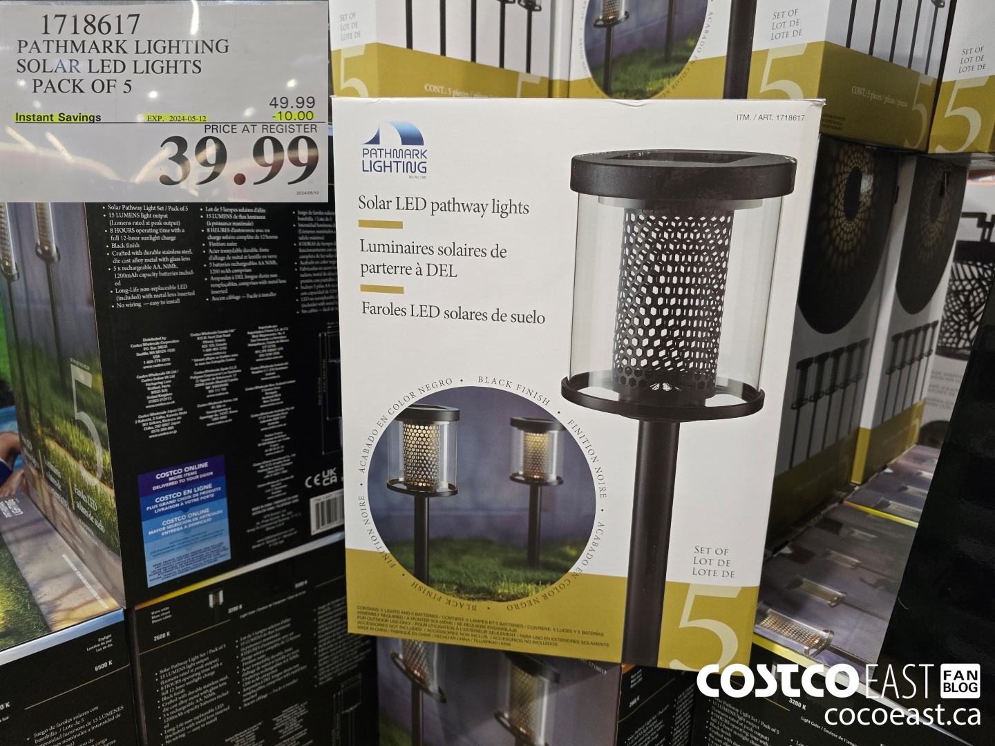 1718617 PATHMARK LIGHTING SOLAR LED LIGHTS PACK OF 5 ($10.00 INSTANT SAVINGS EXPIRES ON 2024-05-12) $39.99