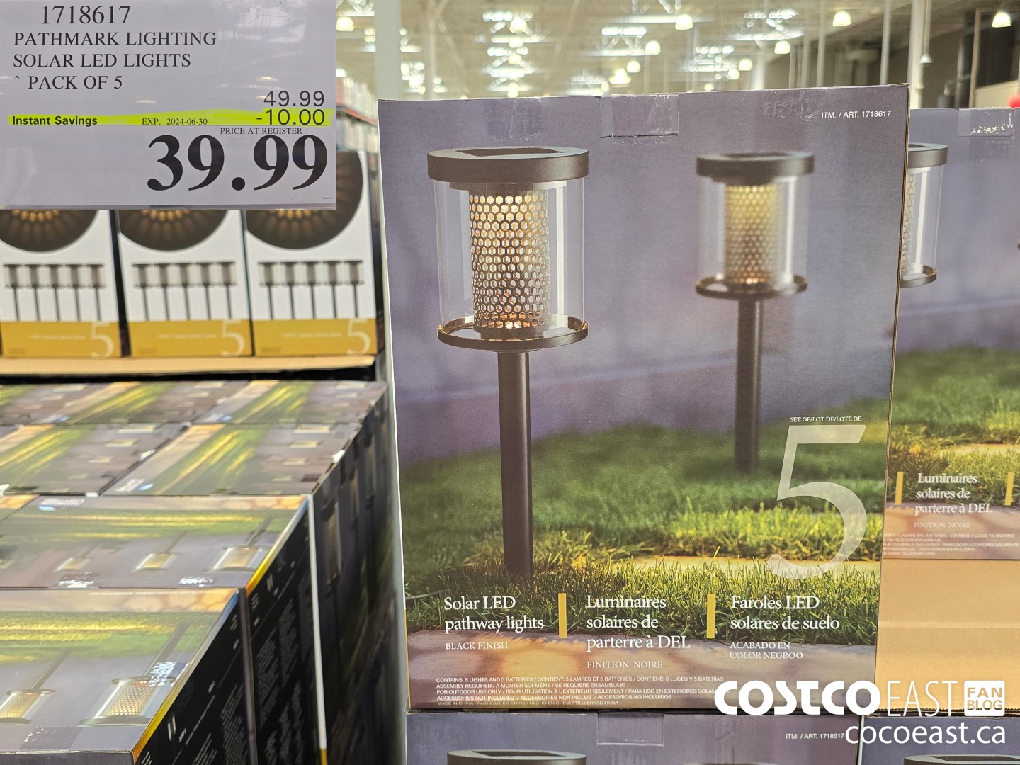 1718617 PATHMARK LIGHTING SOLAR LED LIGHTS PACK OF 5 ($10.00 INSTANT SAVINGS EXPIRES ON 2024-06-30) $39.99